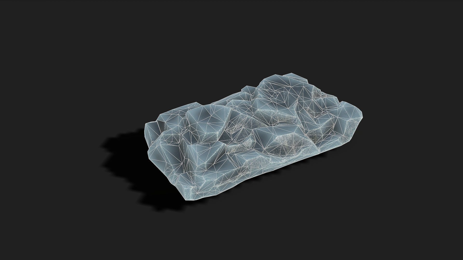 Mountain ice Rocks - PBR Pack 09 Low-poly 3D model_12