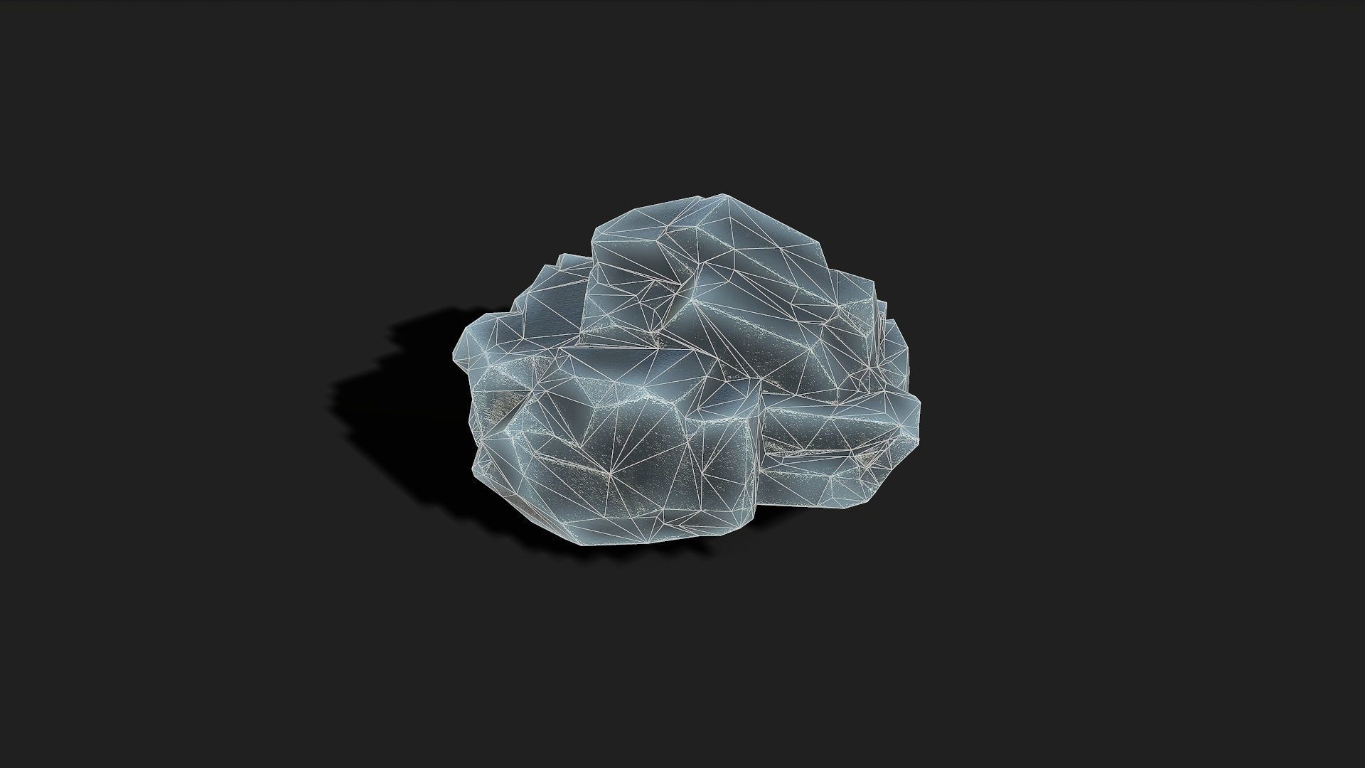 Mountain ice Rocks - PBR Pack 09 Low-poly 3D model_6