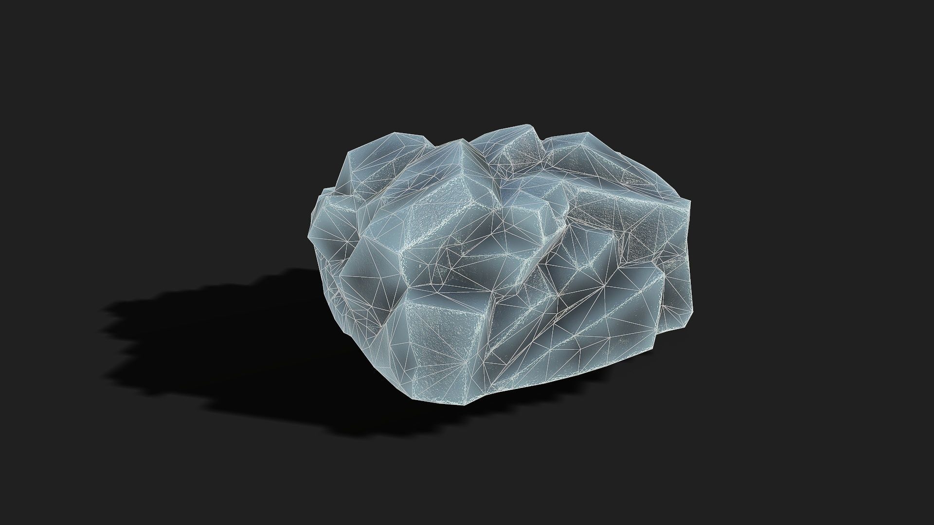 Mountain ice Rocks - PBR Pack 09 Low-poly 3D model_22