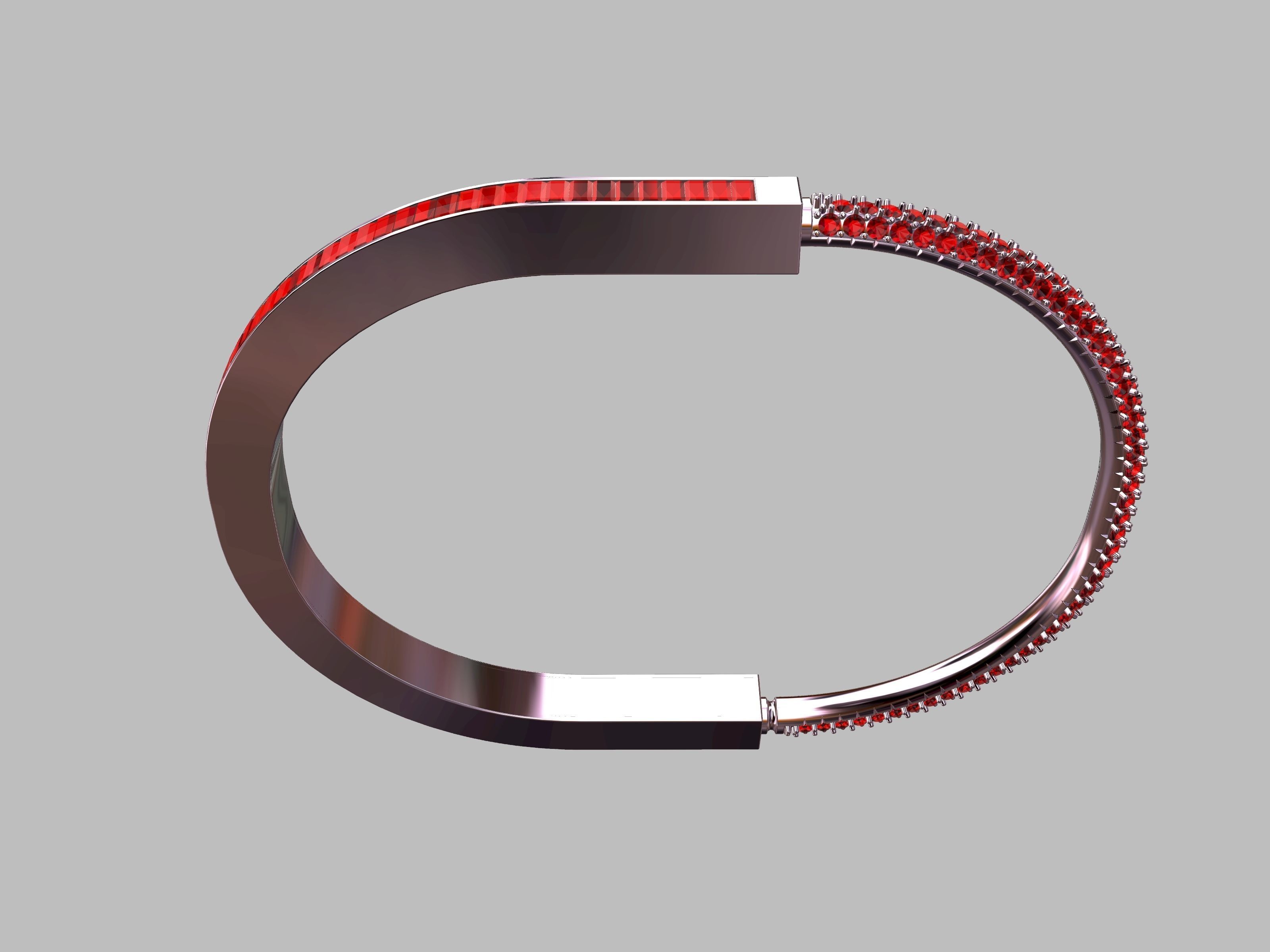 Lock Bracelet 3D print model_13