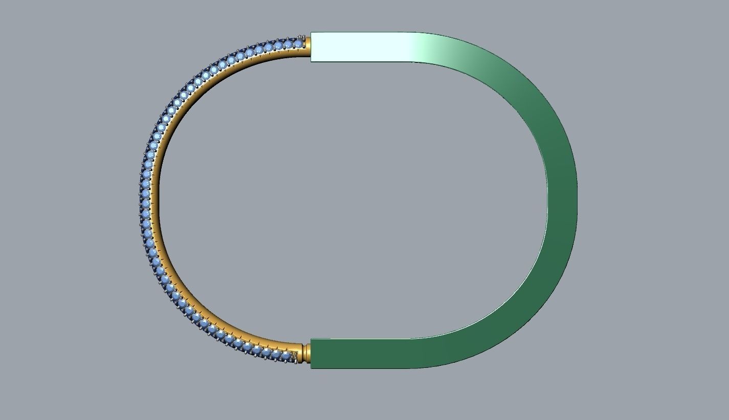 Lock Bracelet 3D print model_20