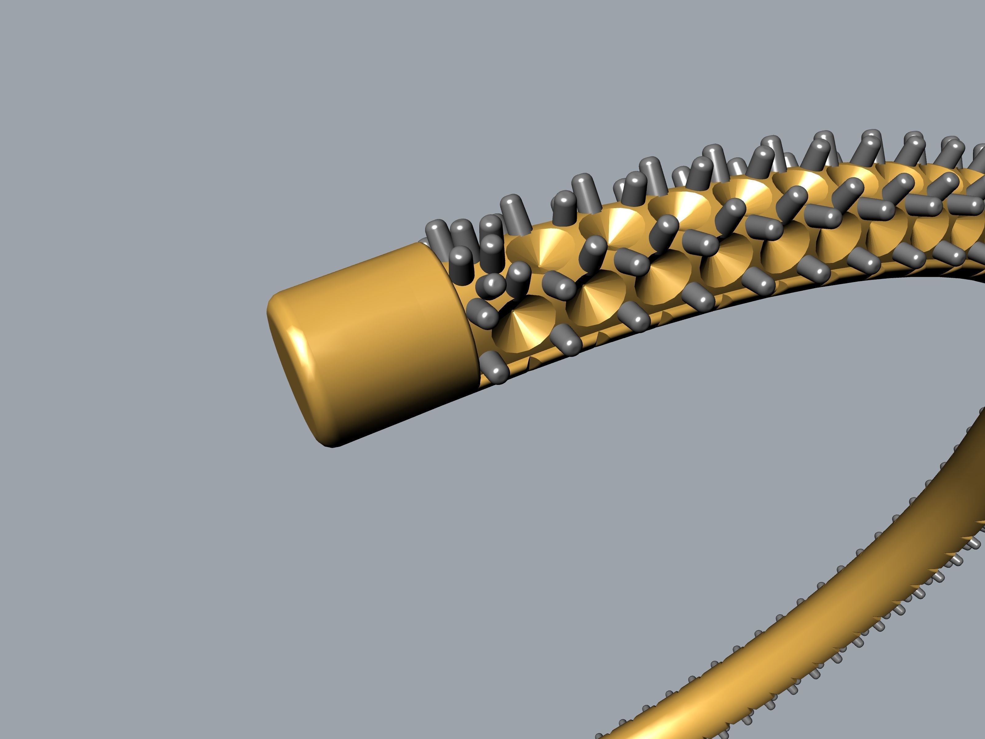 Lock Bracelet 3D print model_33