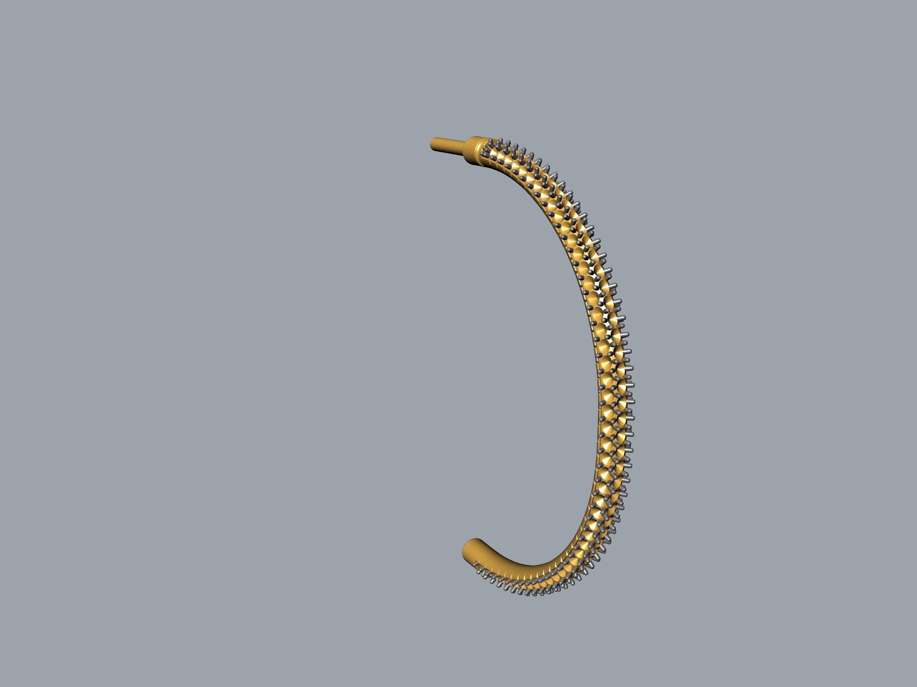 Lock Bracelet 3D print model_31