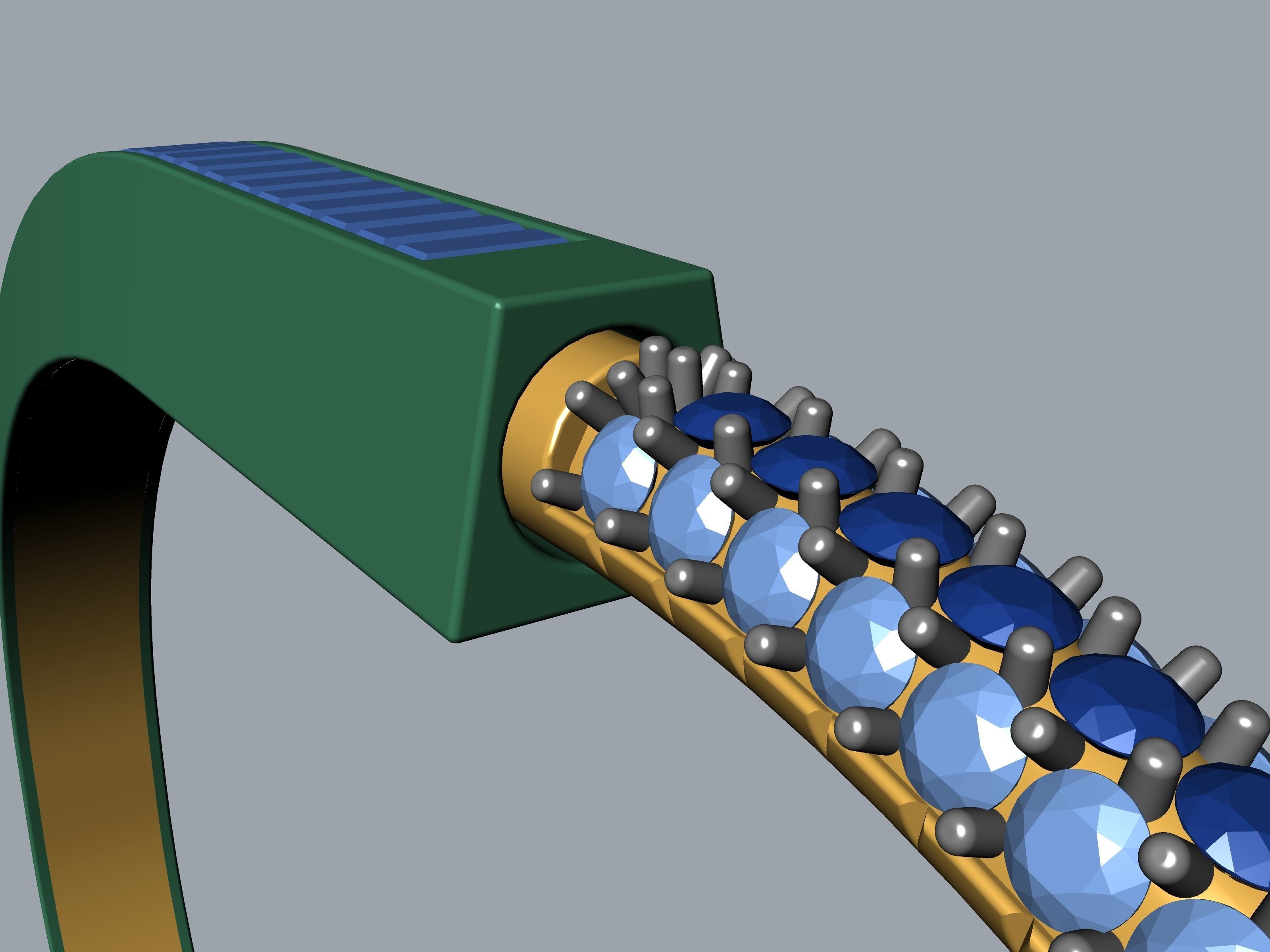 Lock Bracelet 3D print model_39