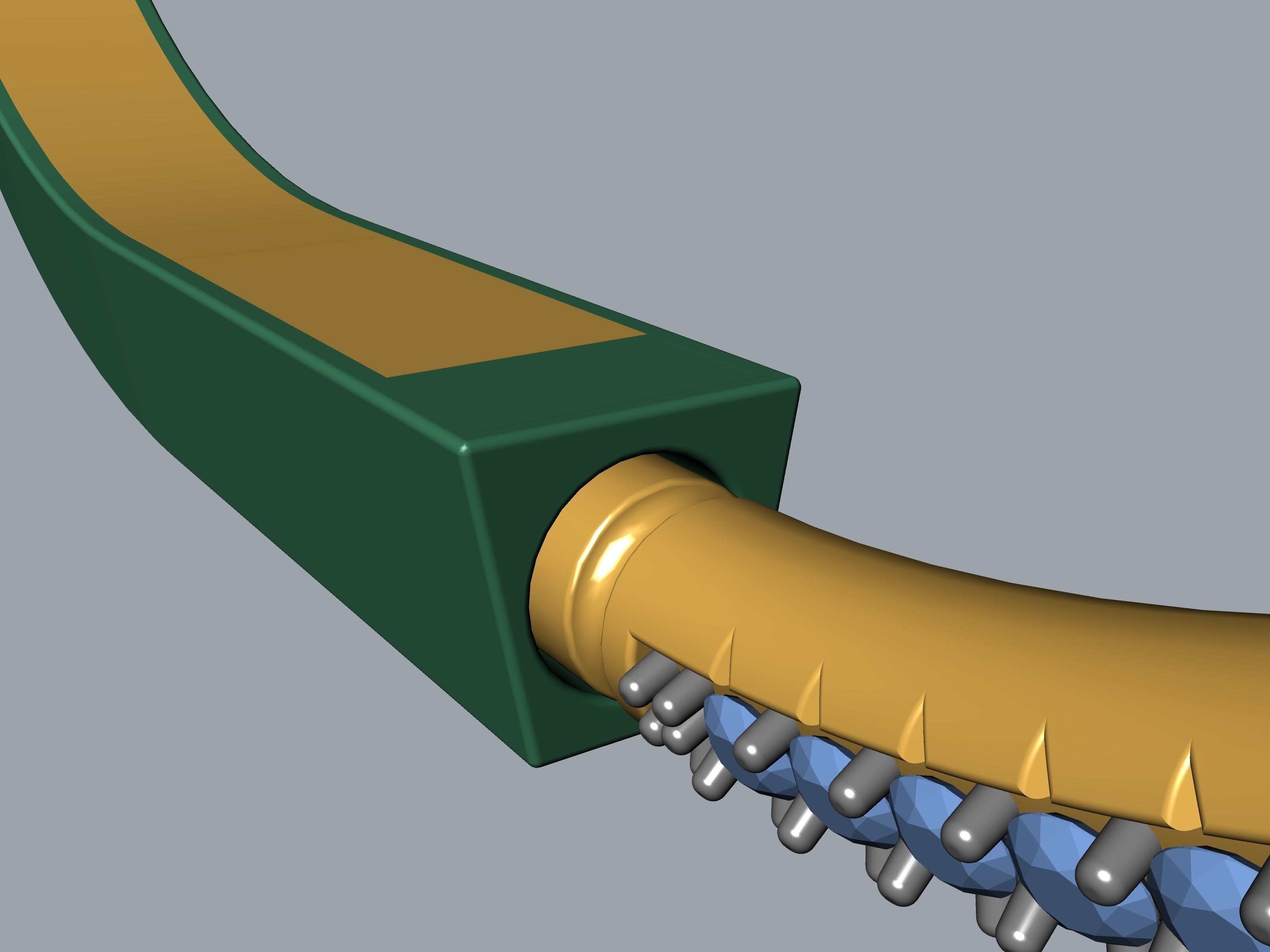 Lock Bracelet 3D print model_40