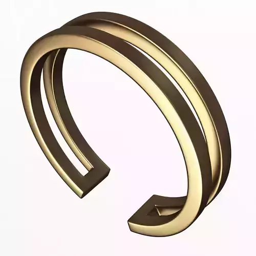 Jewellery Ring 012 Gold Low-poly 3D model