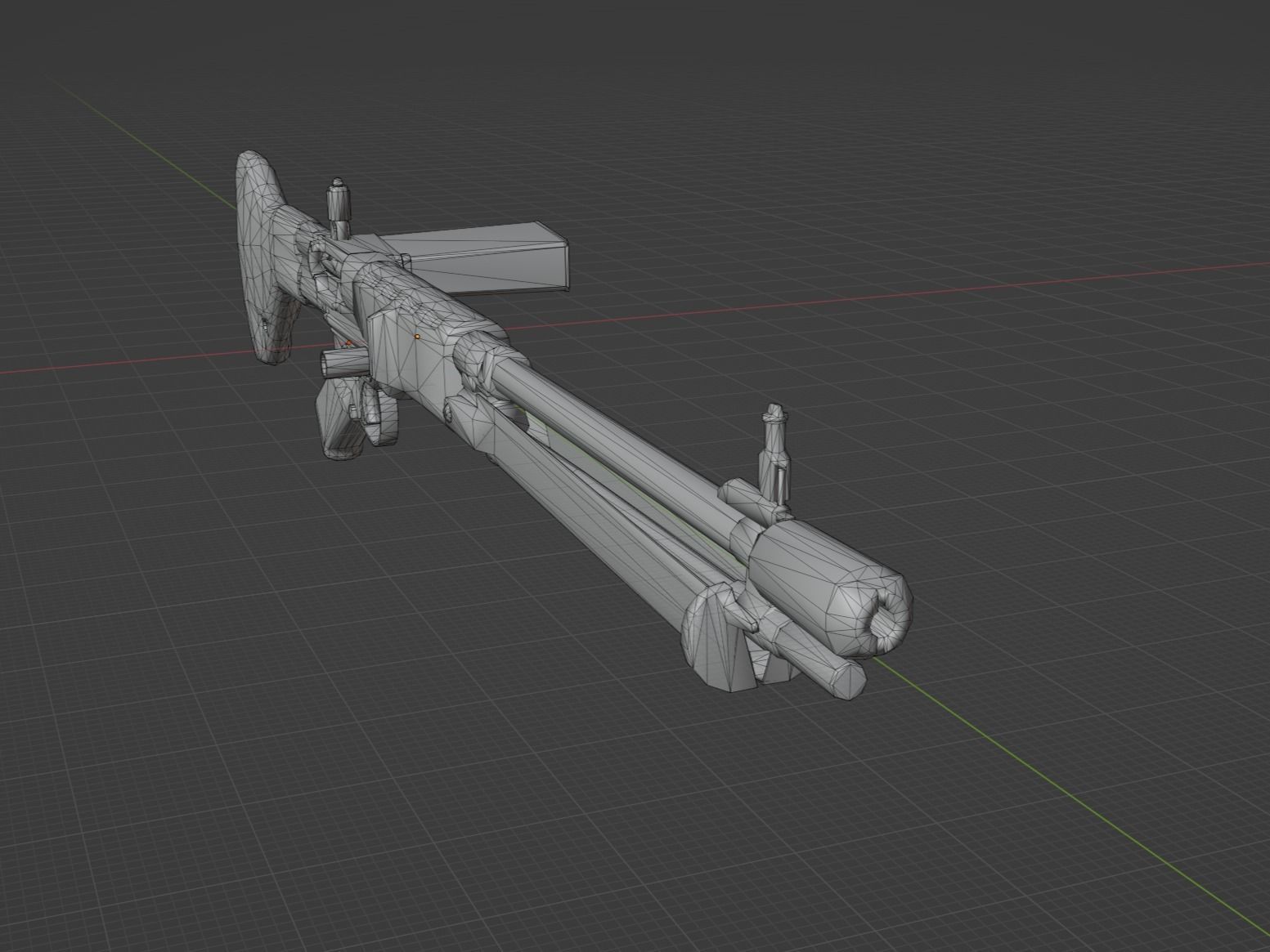 FG 42 Low-poly 3D model_6