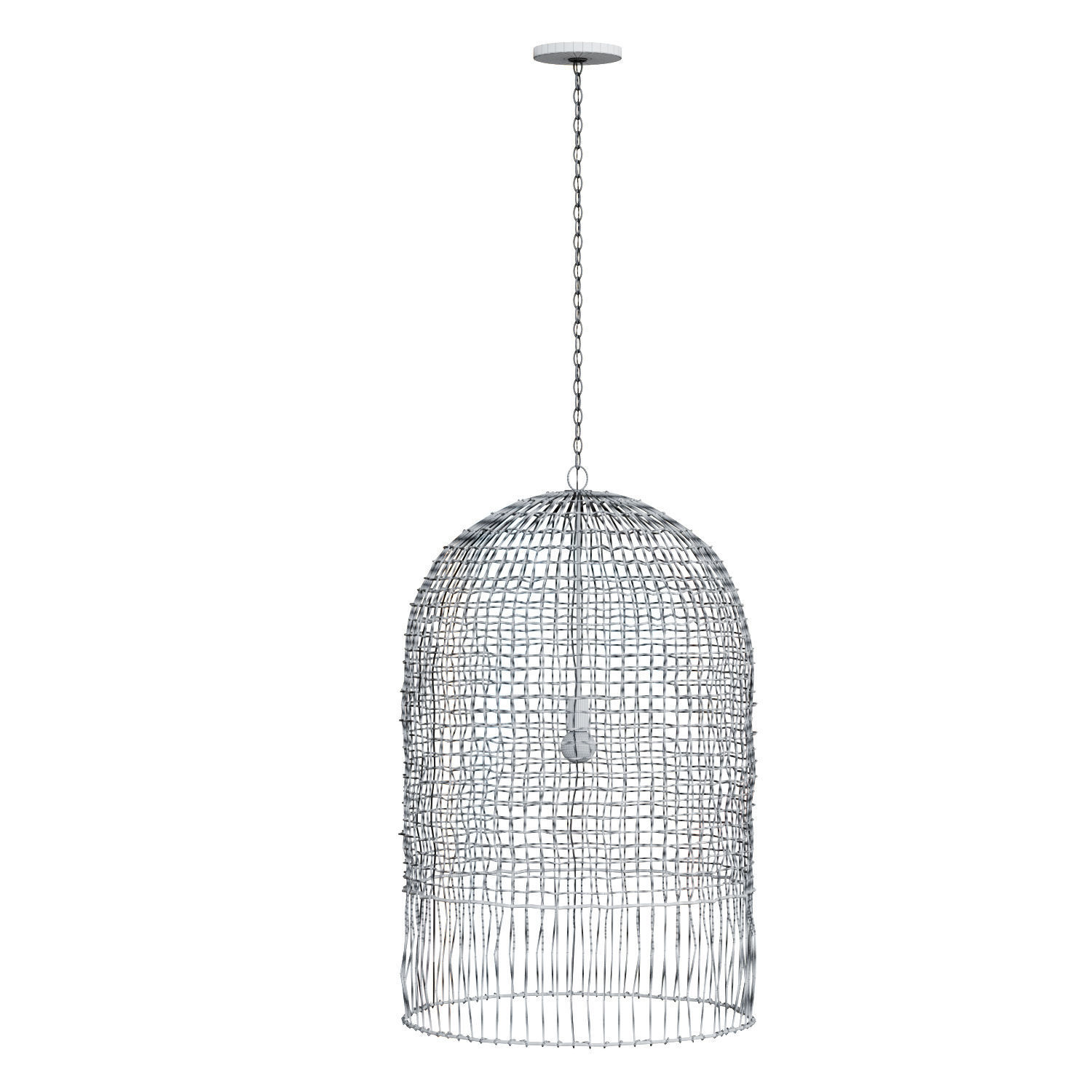 Effie Rattan Chandelier 3D model_6