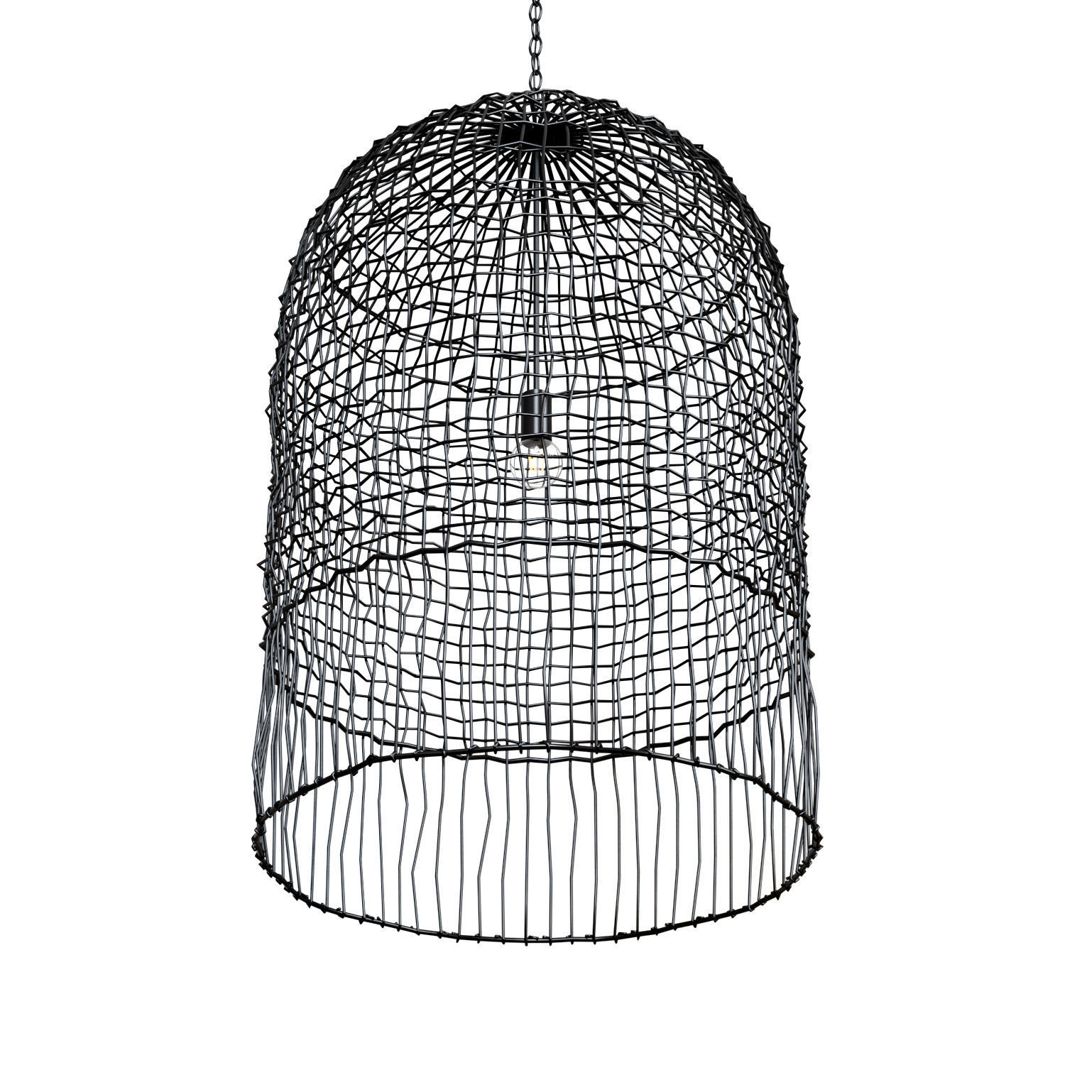 Effie Rattan Chandelier 3D model_2