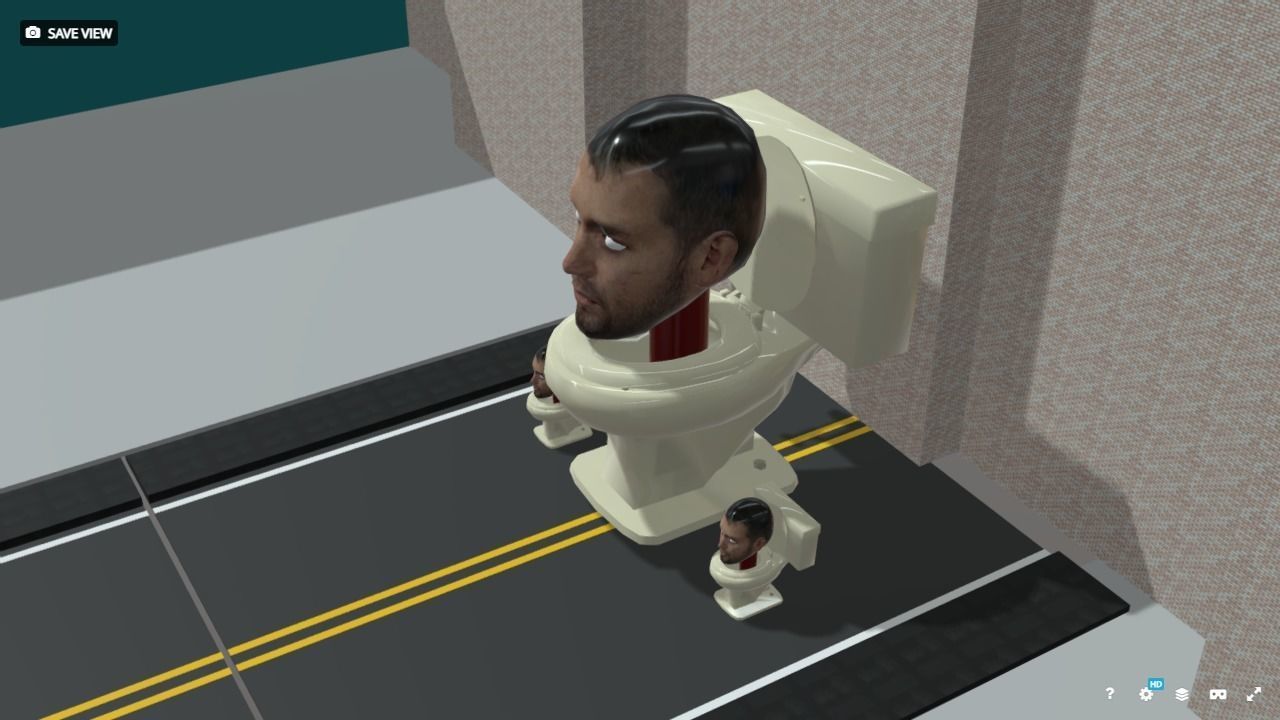 Skibidi Toilet Cidade 3D model_1