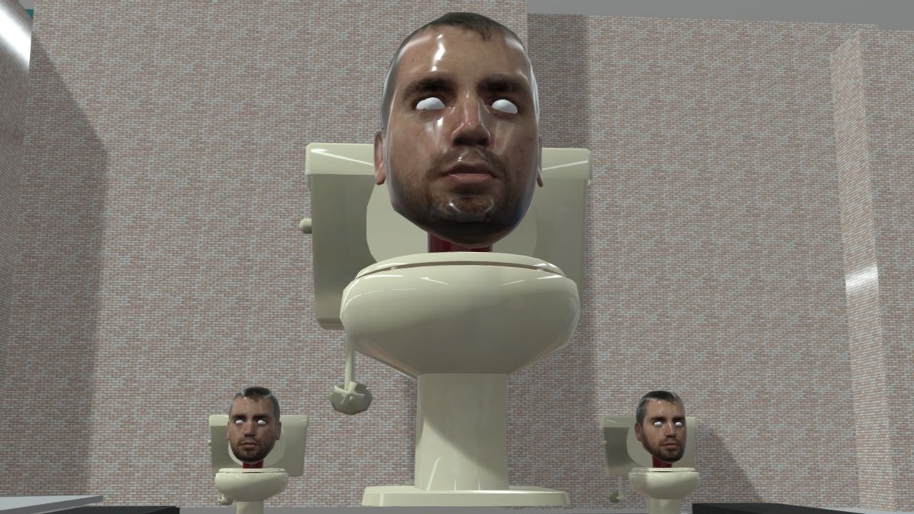 Skibidi Toilet Cidade 3D model_2