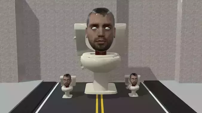 Skibidi Toilet Cidade 3D model
