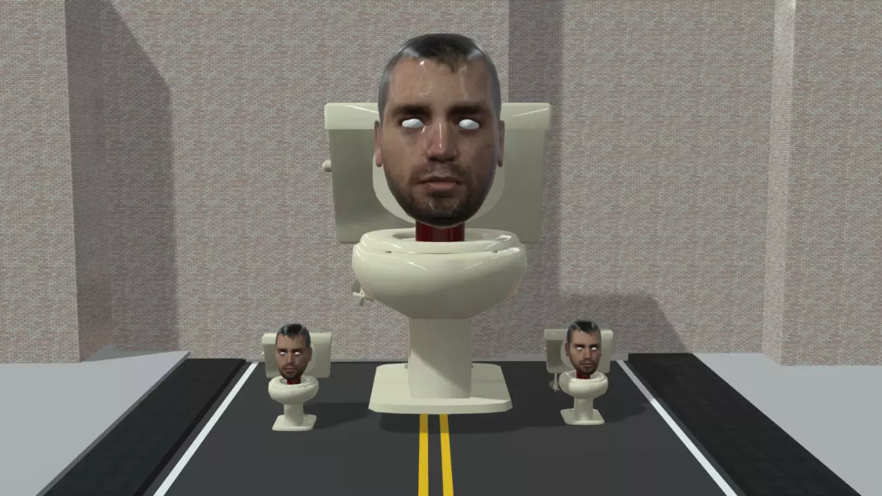 Skibidi Toilet Cidade 3D model_0