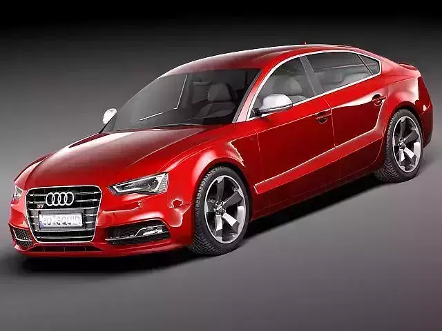 Red Audi S5 Sportback 2012