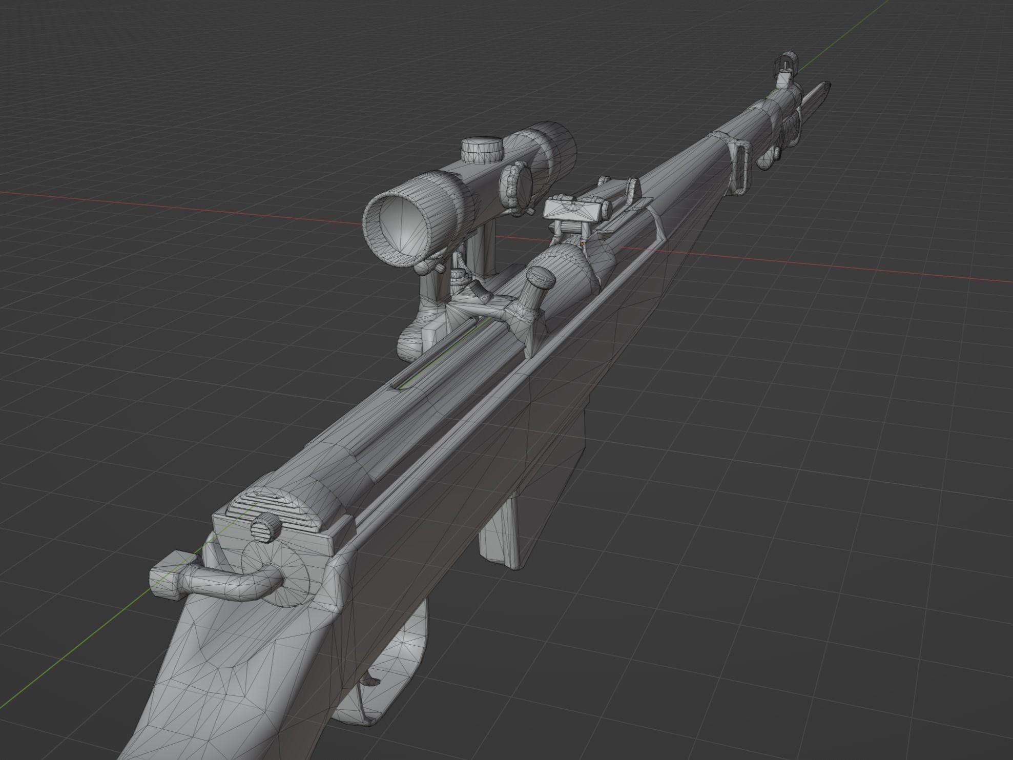 Gewehr 41 Low-poly 3D model_8