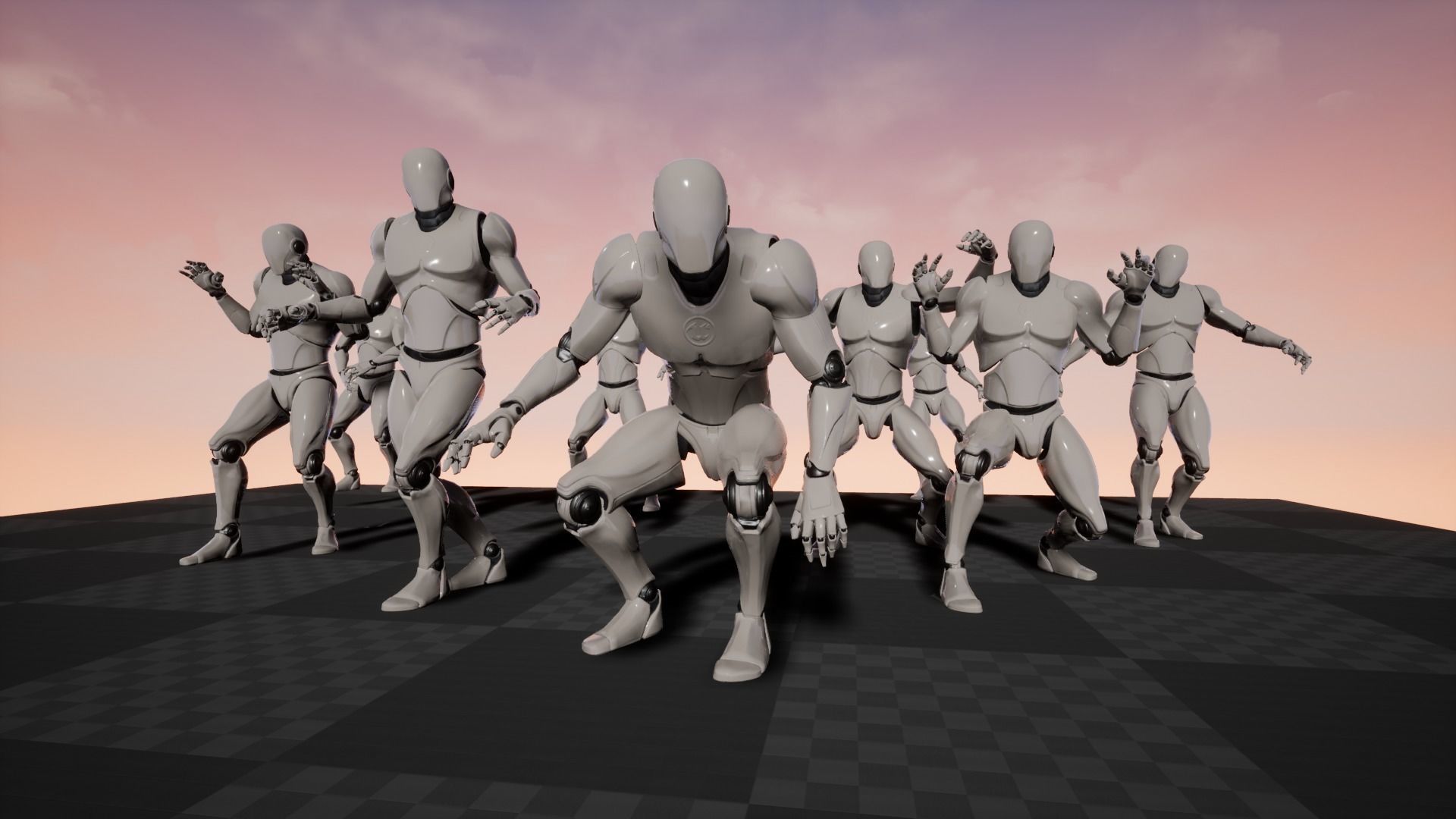 Animations for Monsters  Creatures  UE4 35 pcs Low-poly 3D model_2