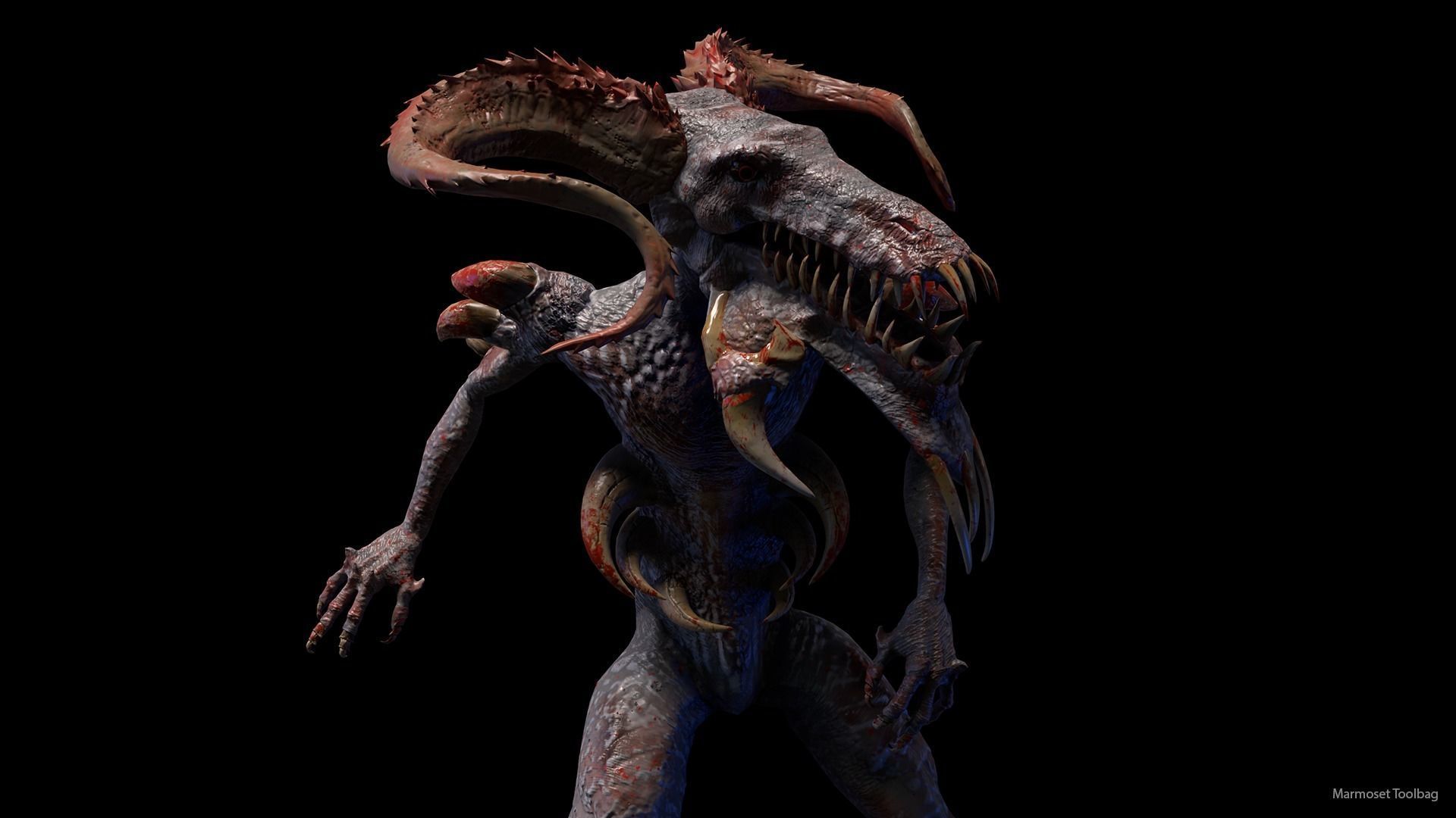 Animations for Monsters  Creatures  UE4 35 pcs Low-poly 3D model_4