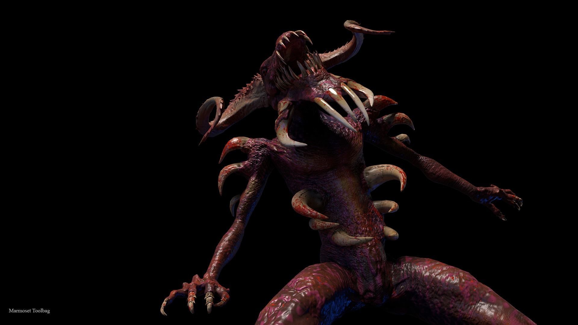 Animations for Monsters  Creatures  UE4 35 pcs Low-poly 3D model_9