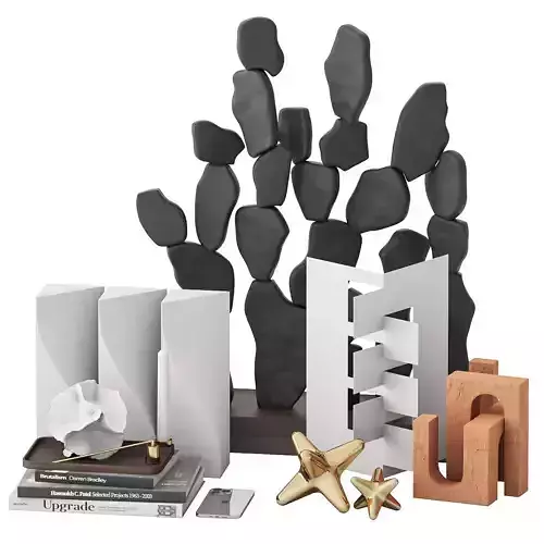 Decor Set Black cactus