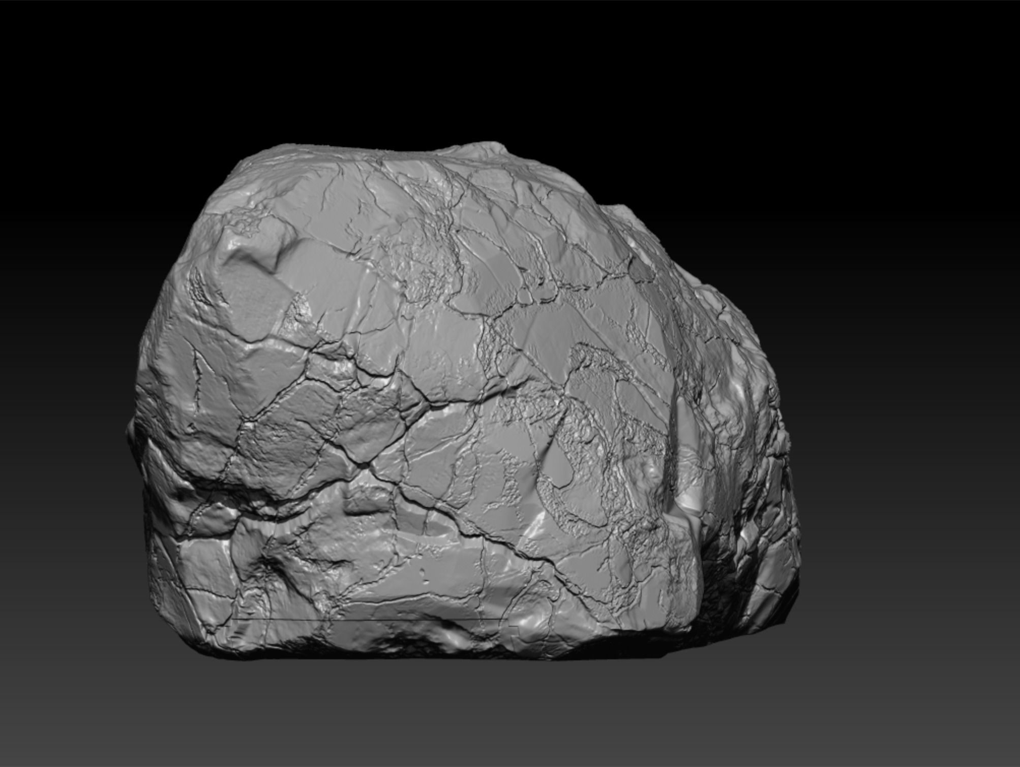 Secret Rock hiding small stuff 3D print model_1