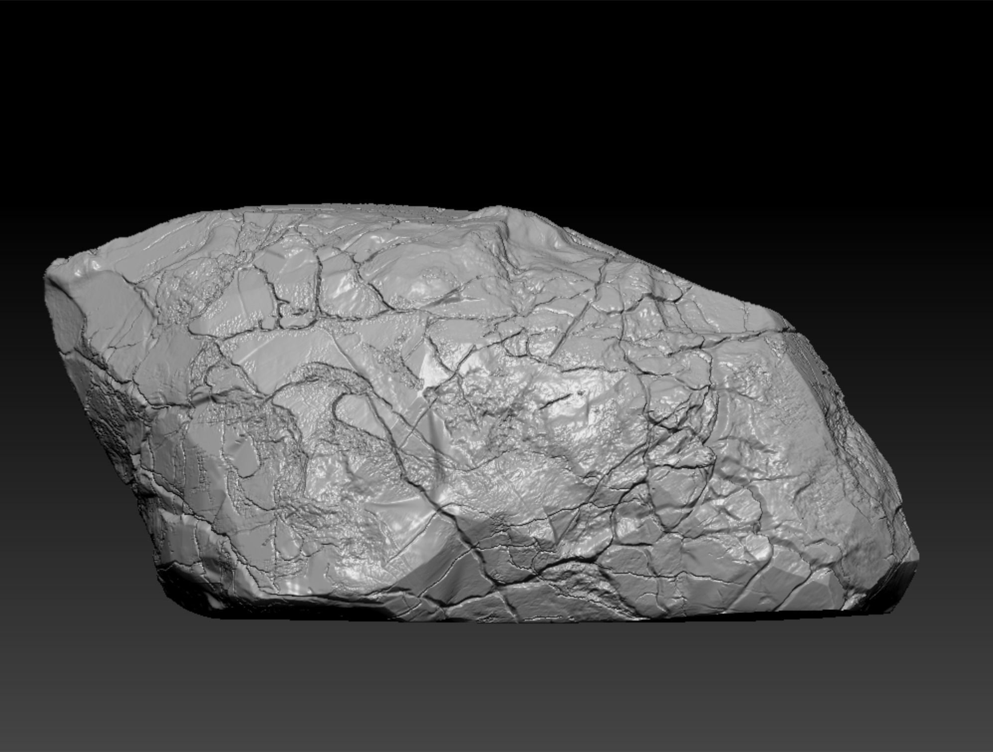 Secret Rock hiding small stuff 3D print model_2