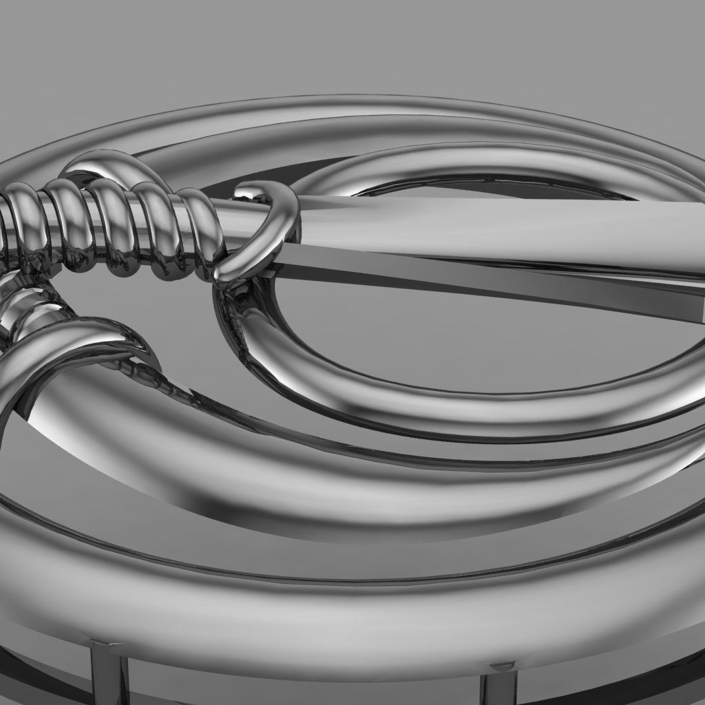 SWORD PENDANT 3D print model_4