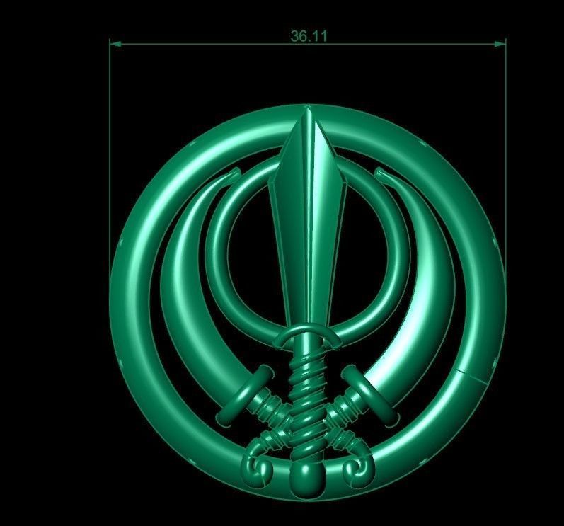 SWORD PENDANT 3D print model_6