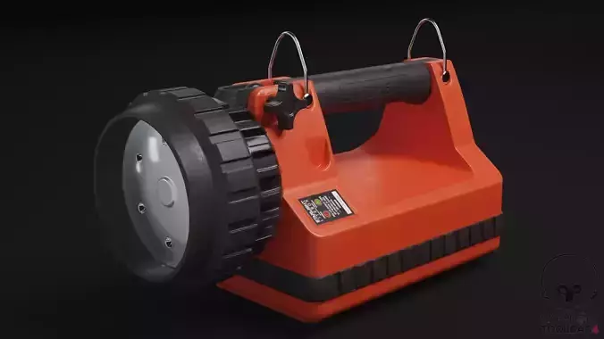 Real-time Flashlight  Low-poly 3D model