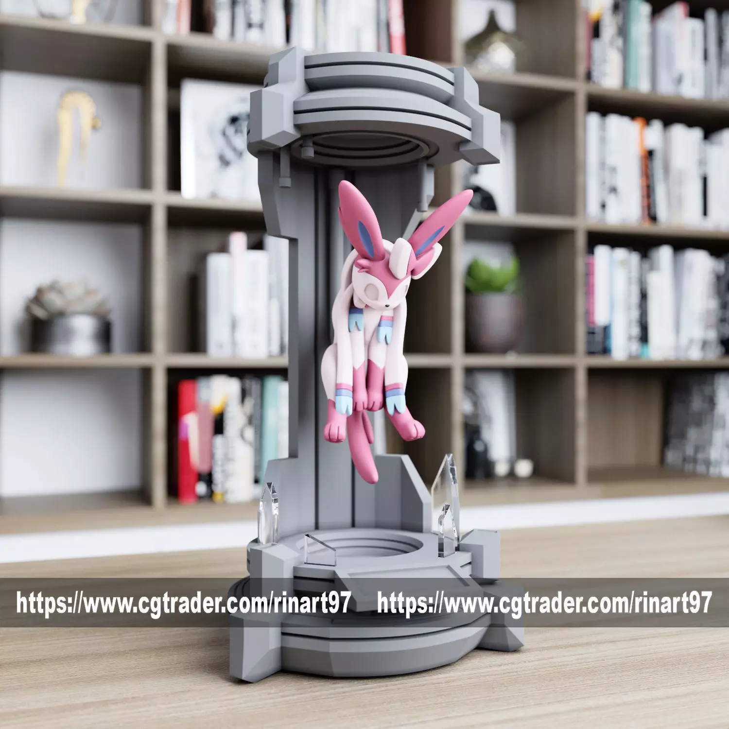 Sysveon in the lab from pokemon 3D print model_0