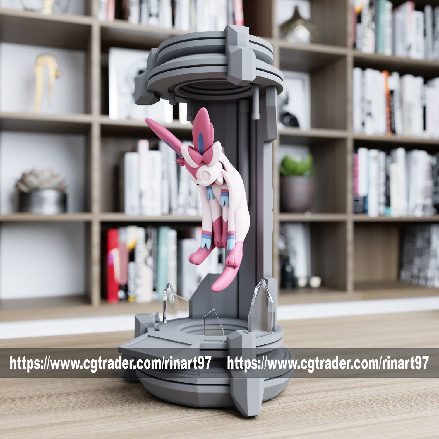 Sysveon in the lab from pokemon 3D print model_5