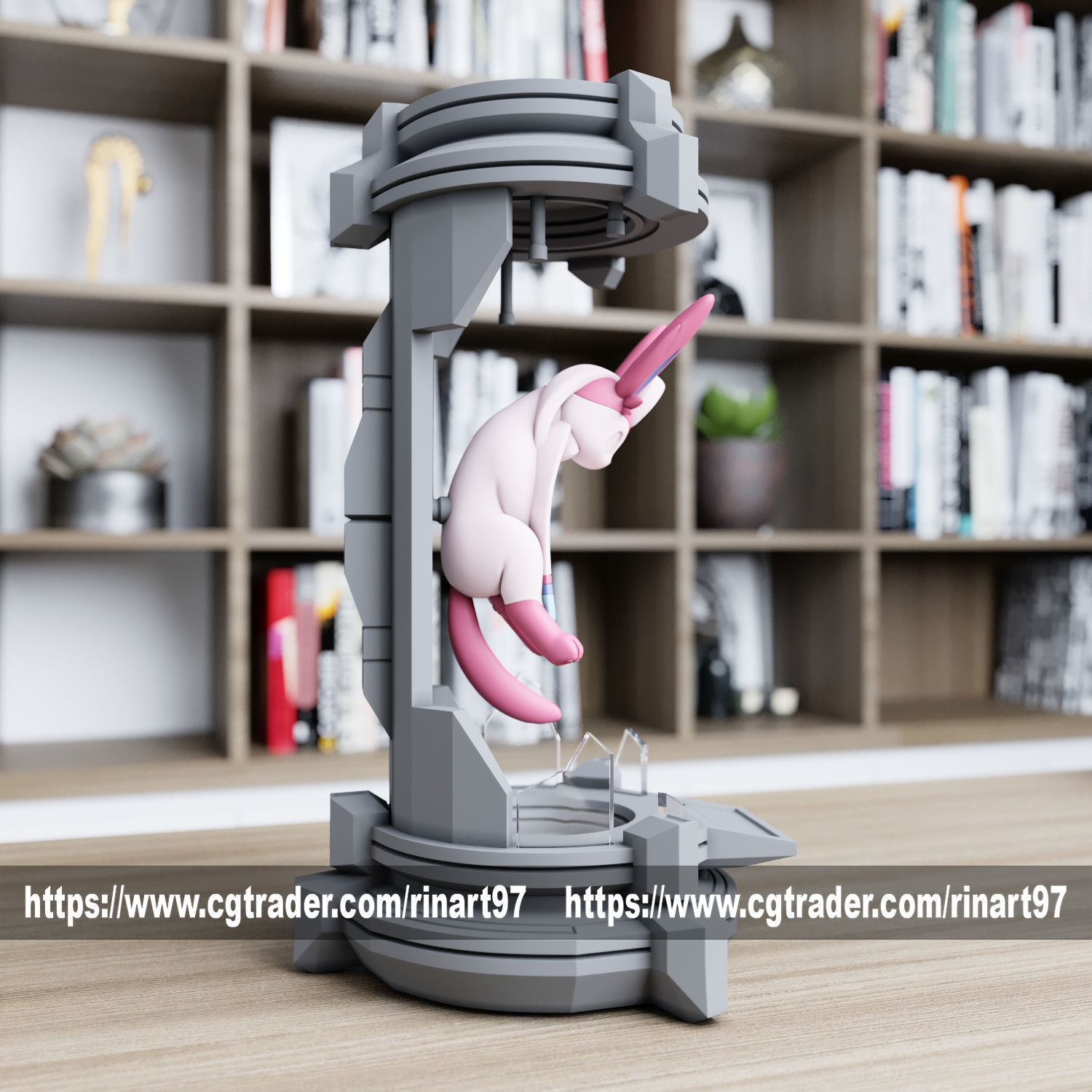 Sysveon in the lab from pokemon 3D print model_3