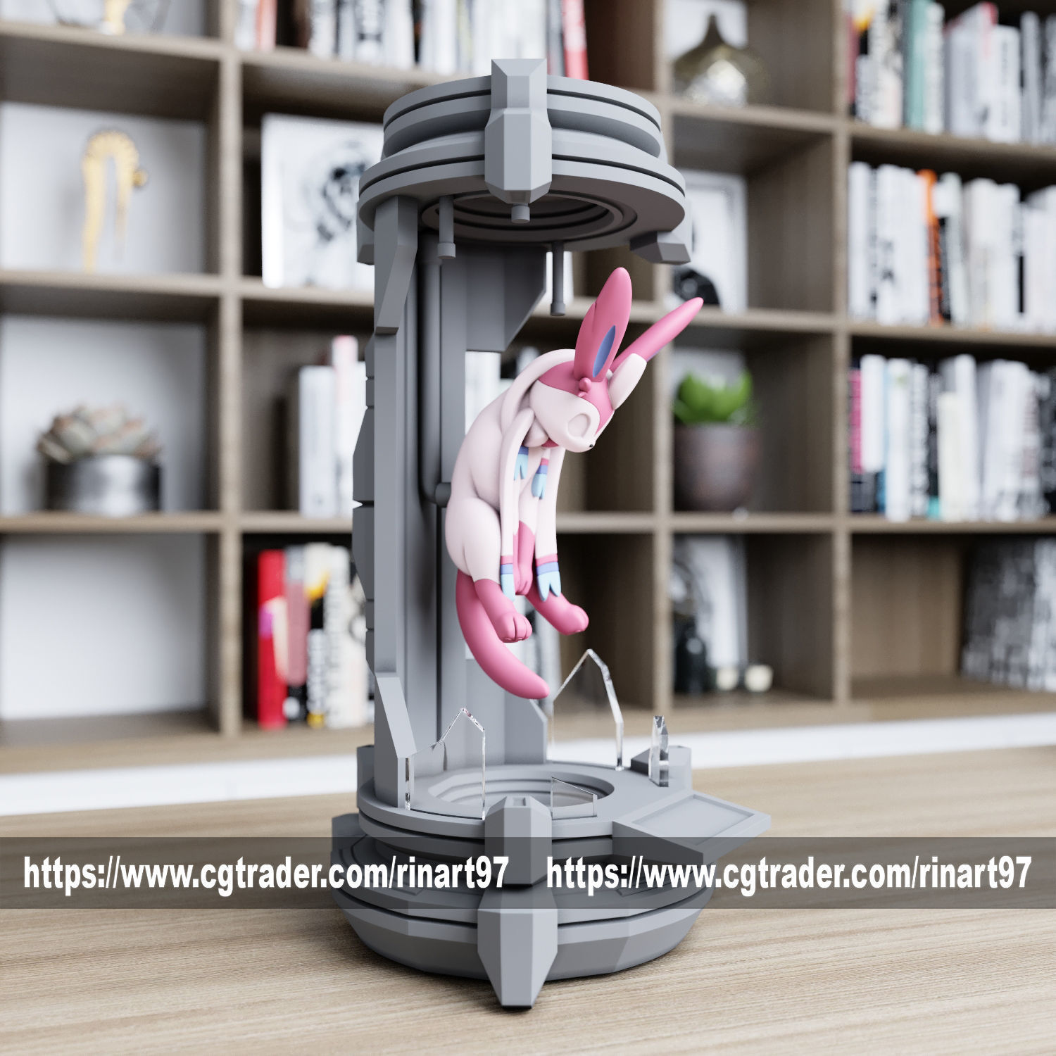 Sysveon in the lab from pokemon 3D print model_2