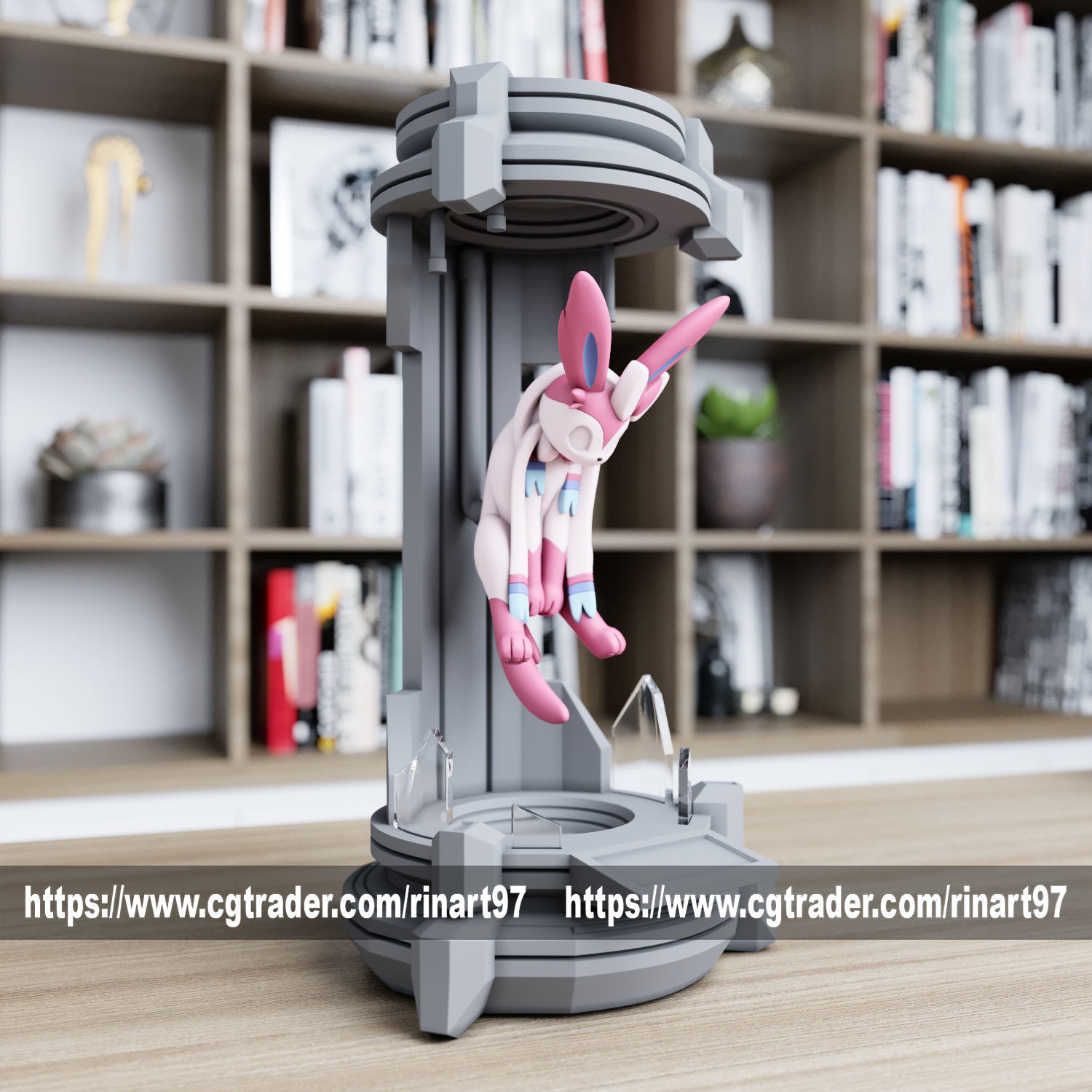 Sysveon in the lab from pokemon 3D print model_1