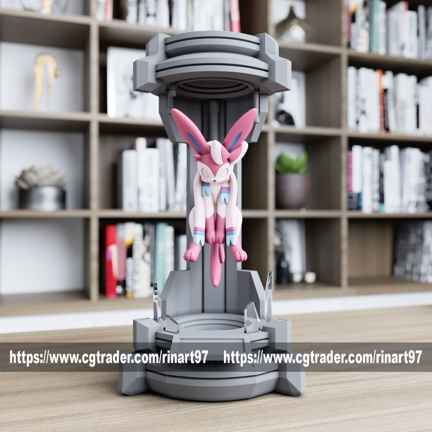 Sysveon in the lab from pokemon 3D print model_4