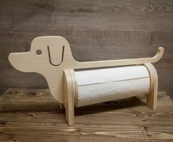 Dog Paper Towel Holder towel roll 3D print model