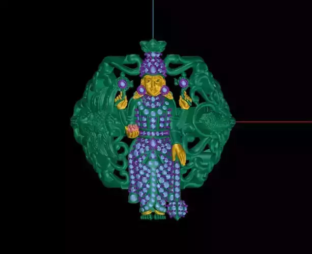 guruvayurappan hanuman with garuda ring