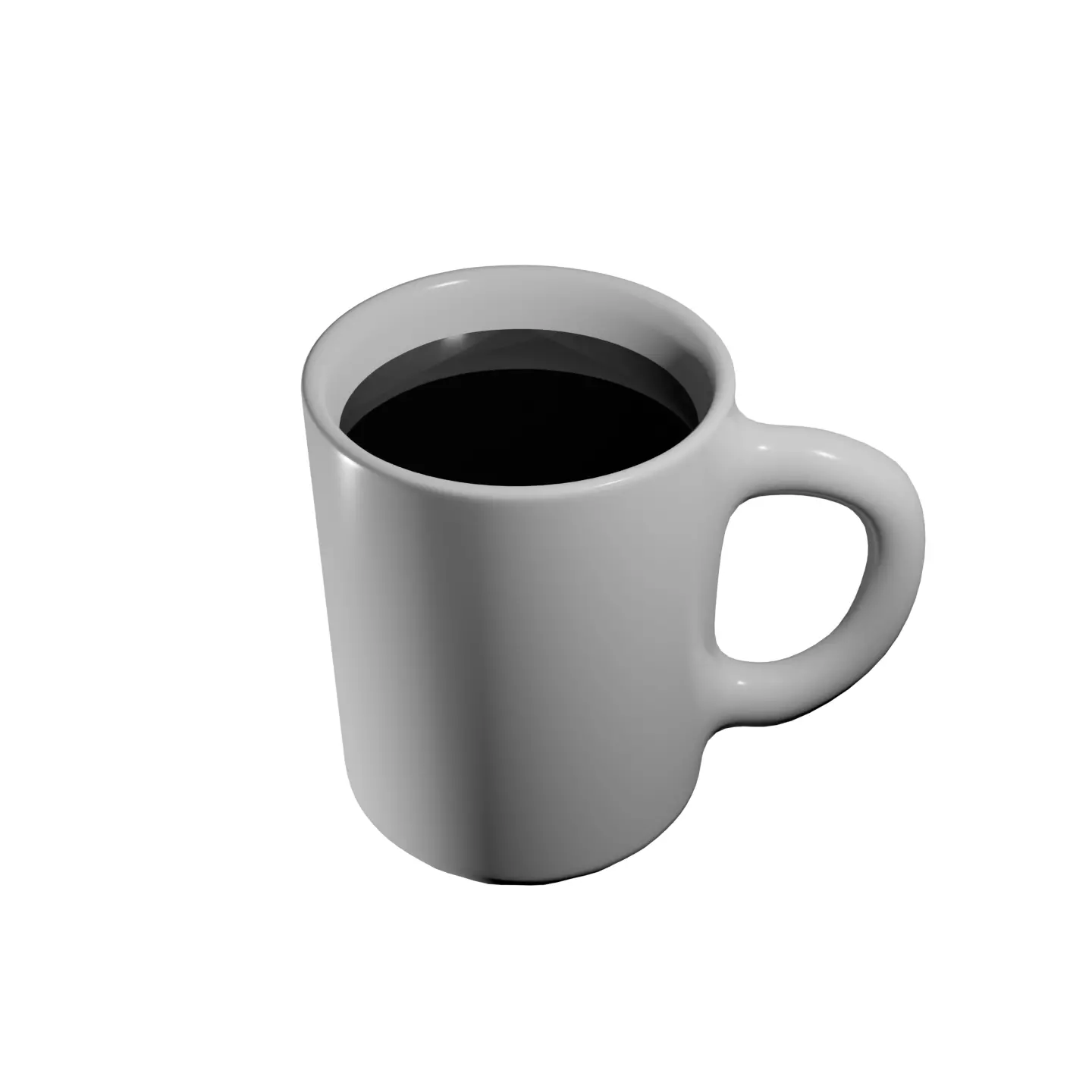 Mug - with coffee Free 3D model_0