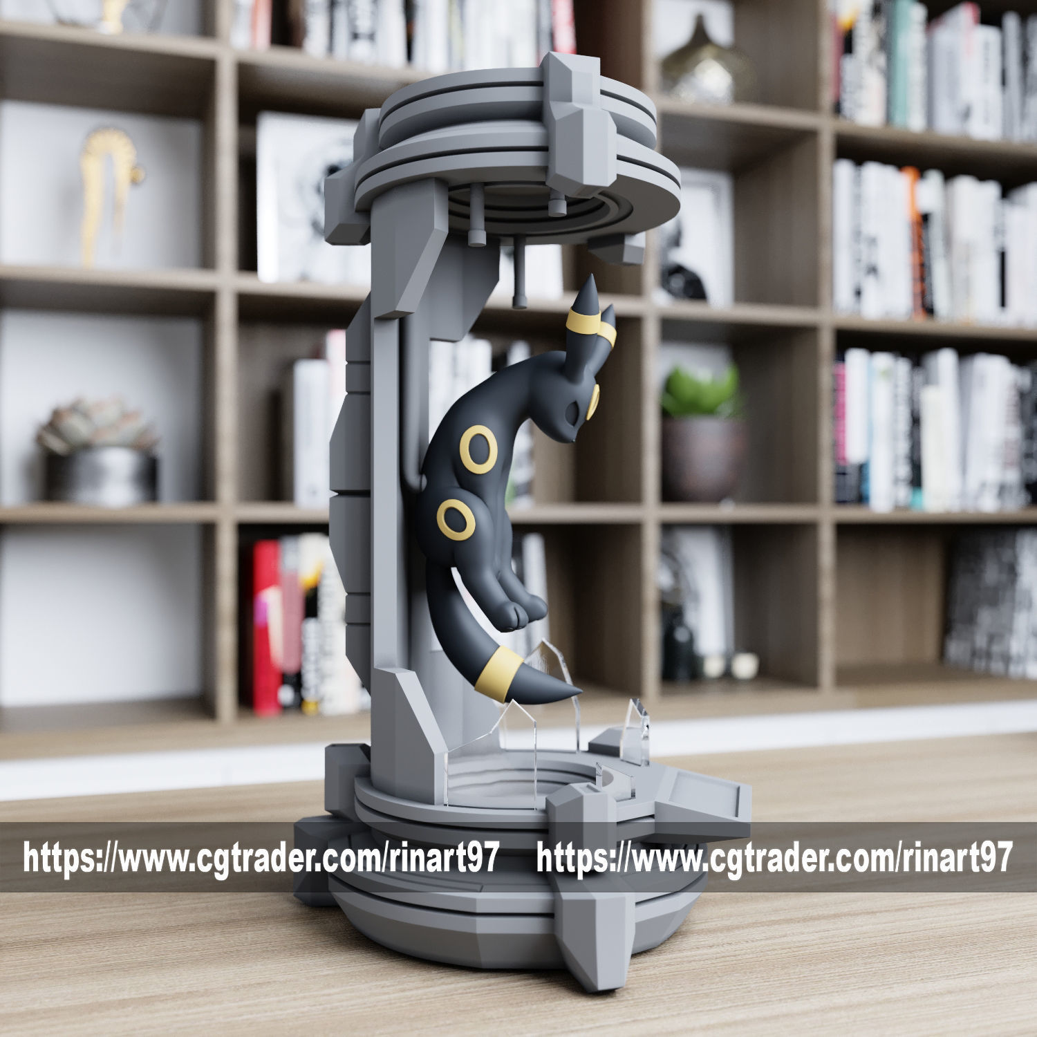 Umbreon in the lab from pokemon 3D print model_3