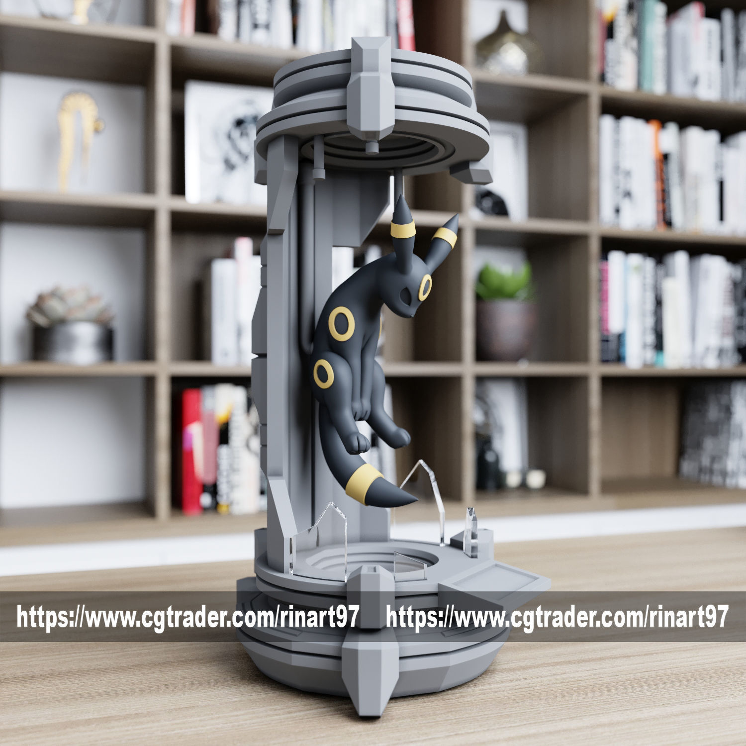 Umbreon in the lab from pokemon 3D print model_2