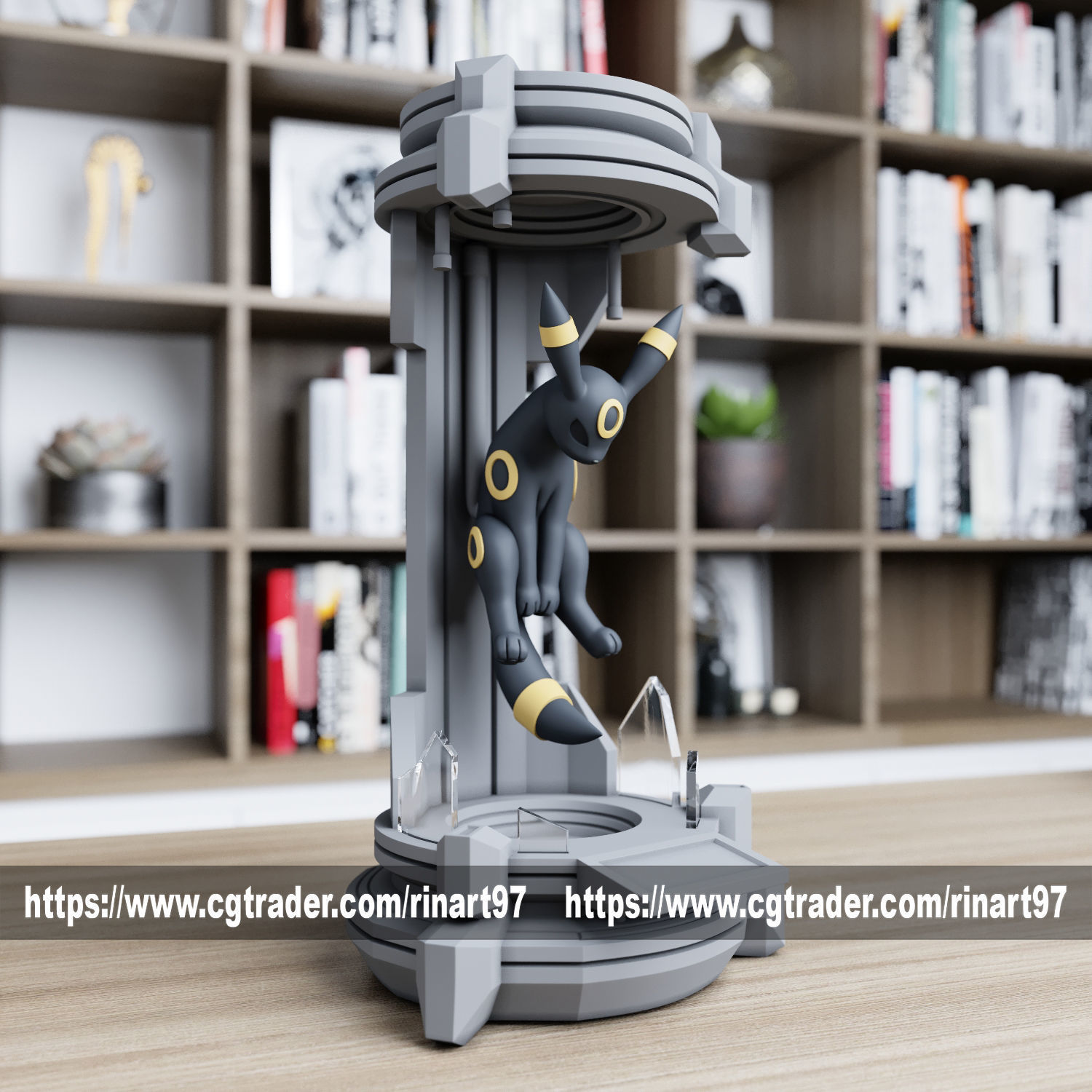 Umbreon in the lab from pokemon 3D print model_1