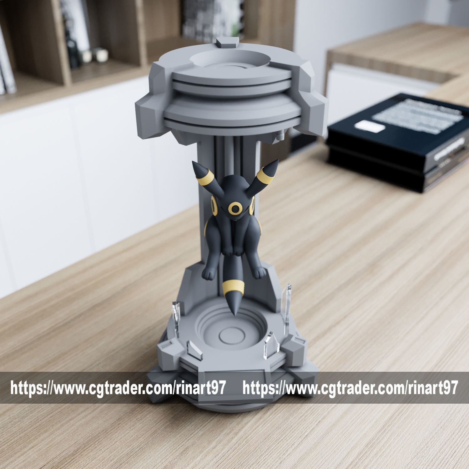 Umbreon in the lab from pokemon 3D print model_9