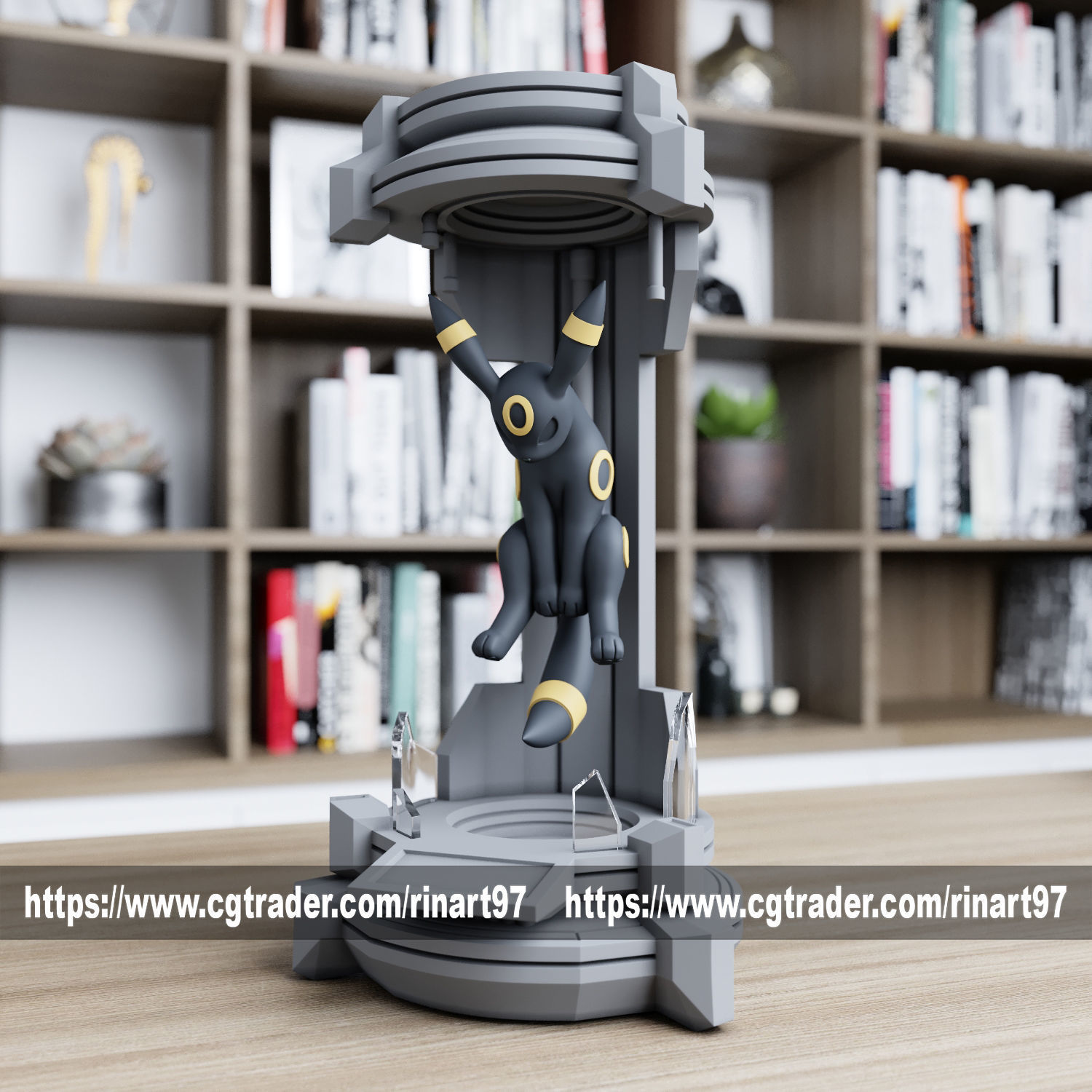 Umbreon in the lab from pokemon 3D print model_5