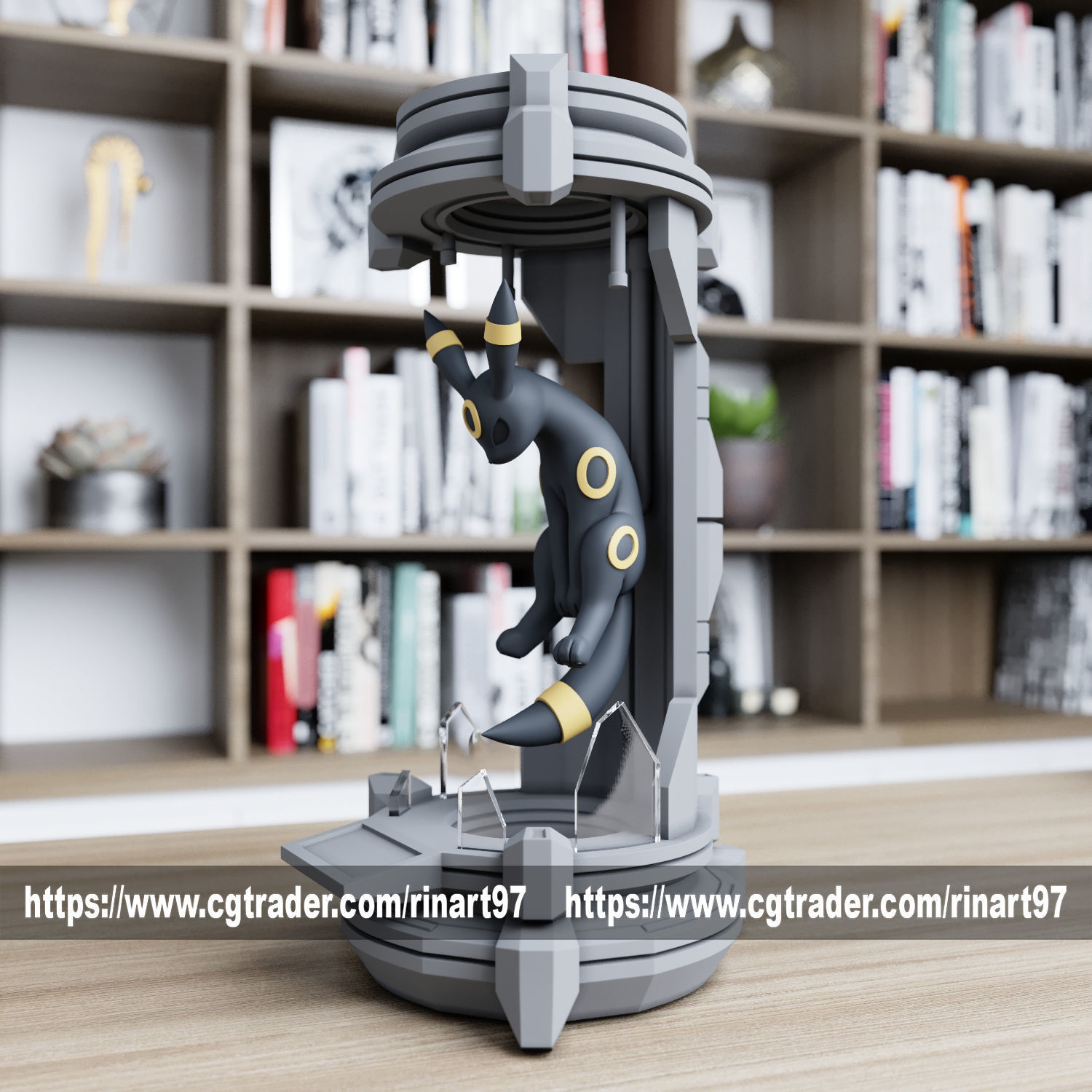 Umbreon in the lab from pokemon 3D print model_7