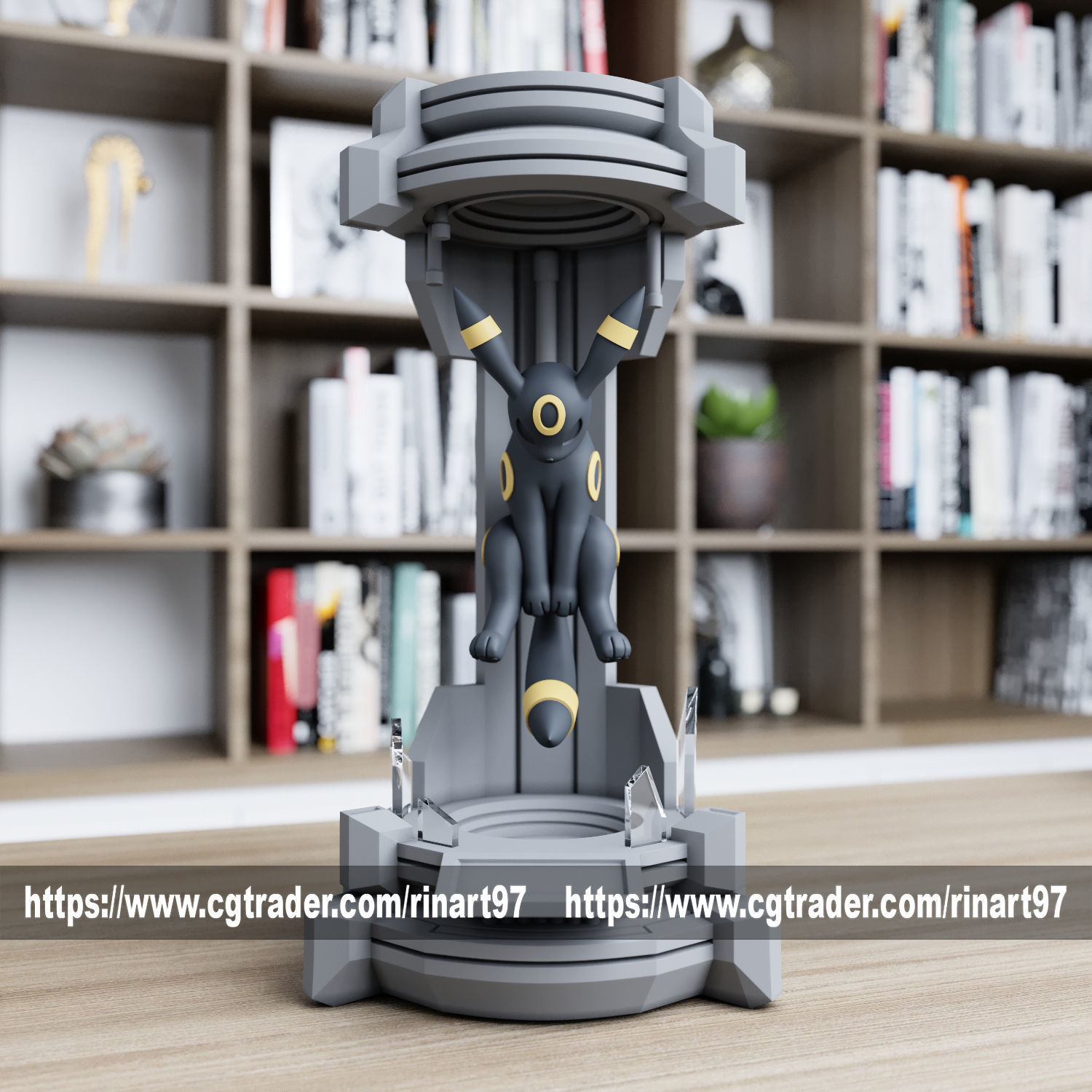 Umbreon in the lab from pokemon 3D print model_4