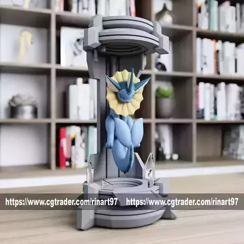 Vaporeon in the lab from pokemon