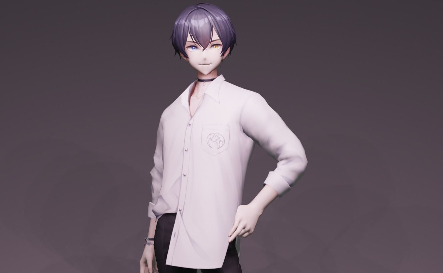 Anime Character - Unique 26 3D model_8