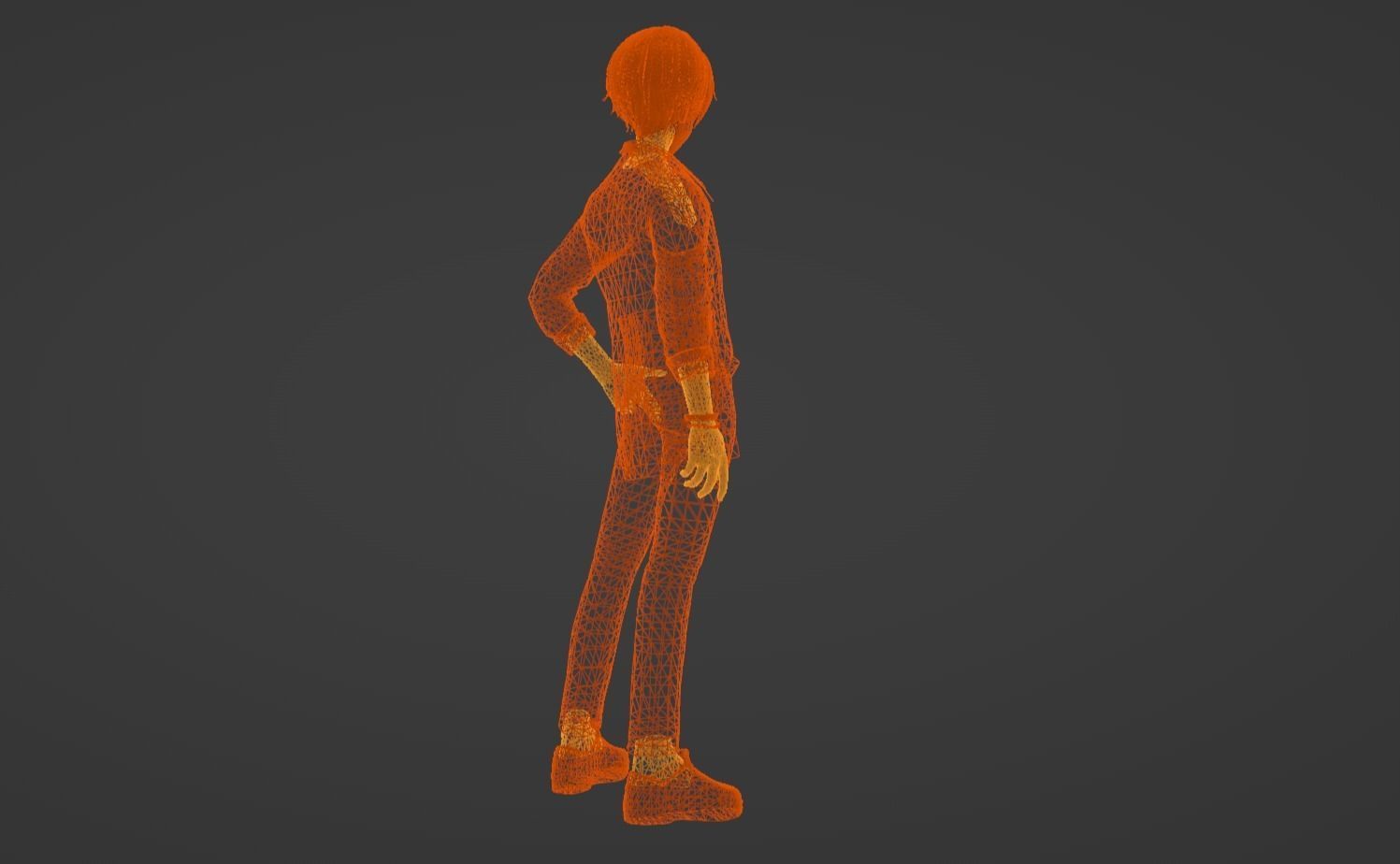 Anime Character - Unique 26 3D model_14