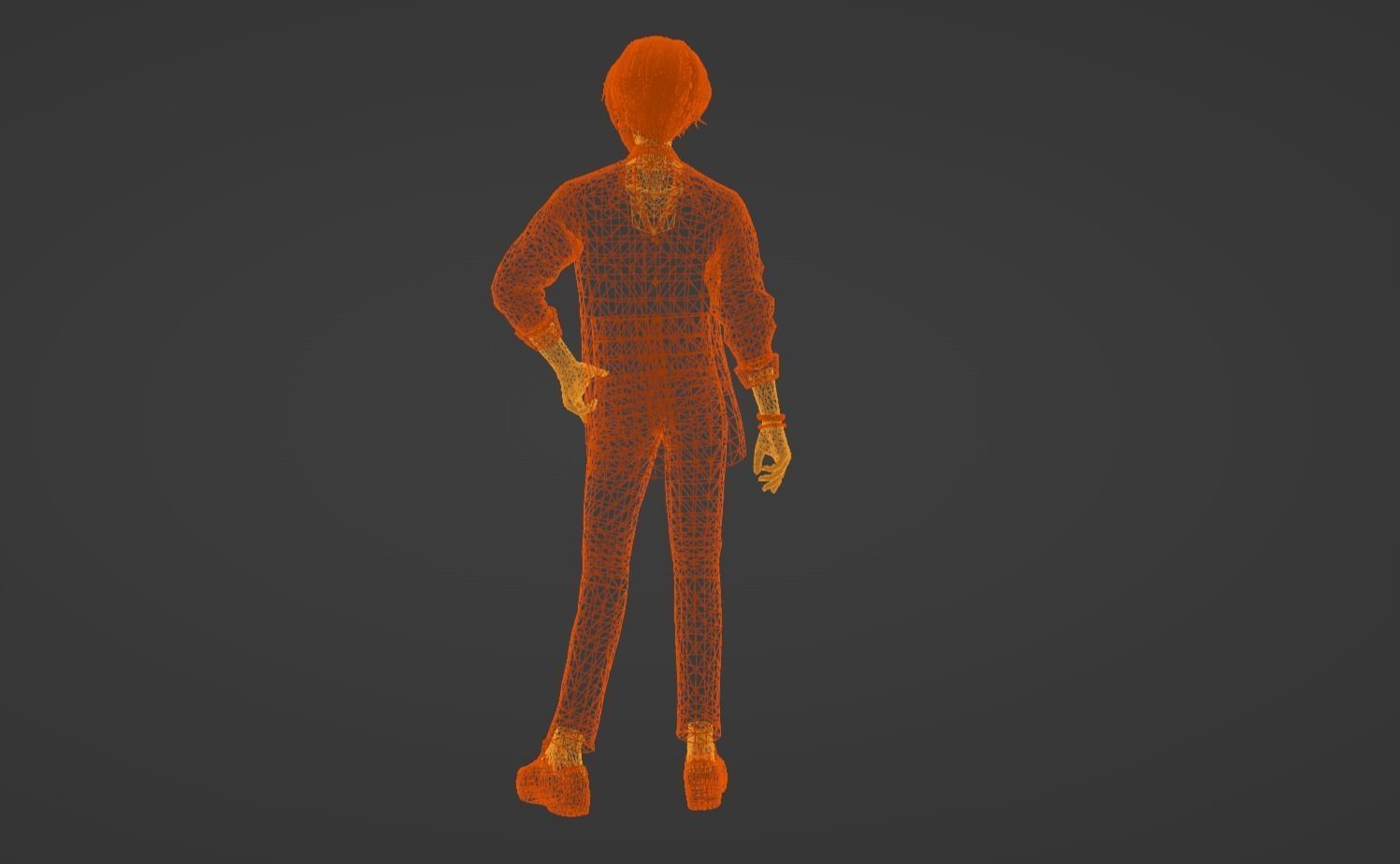 Anime Character - Unique 26 3D model_15