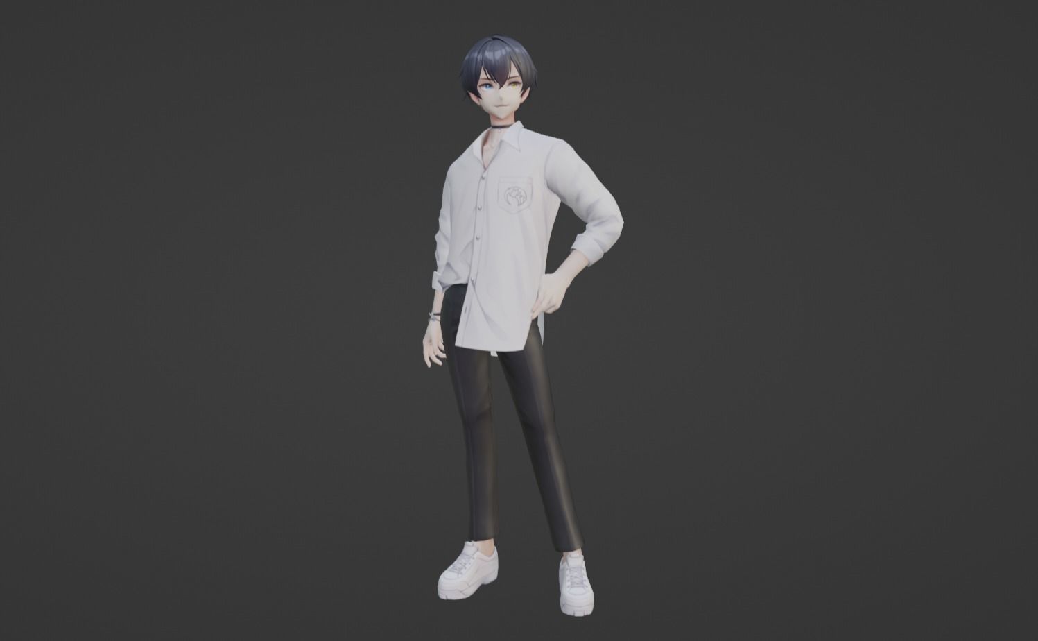 Anime Character - Unique 26 3D model_9