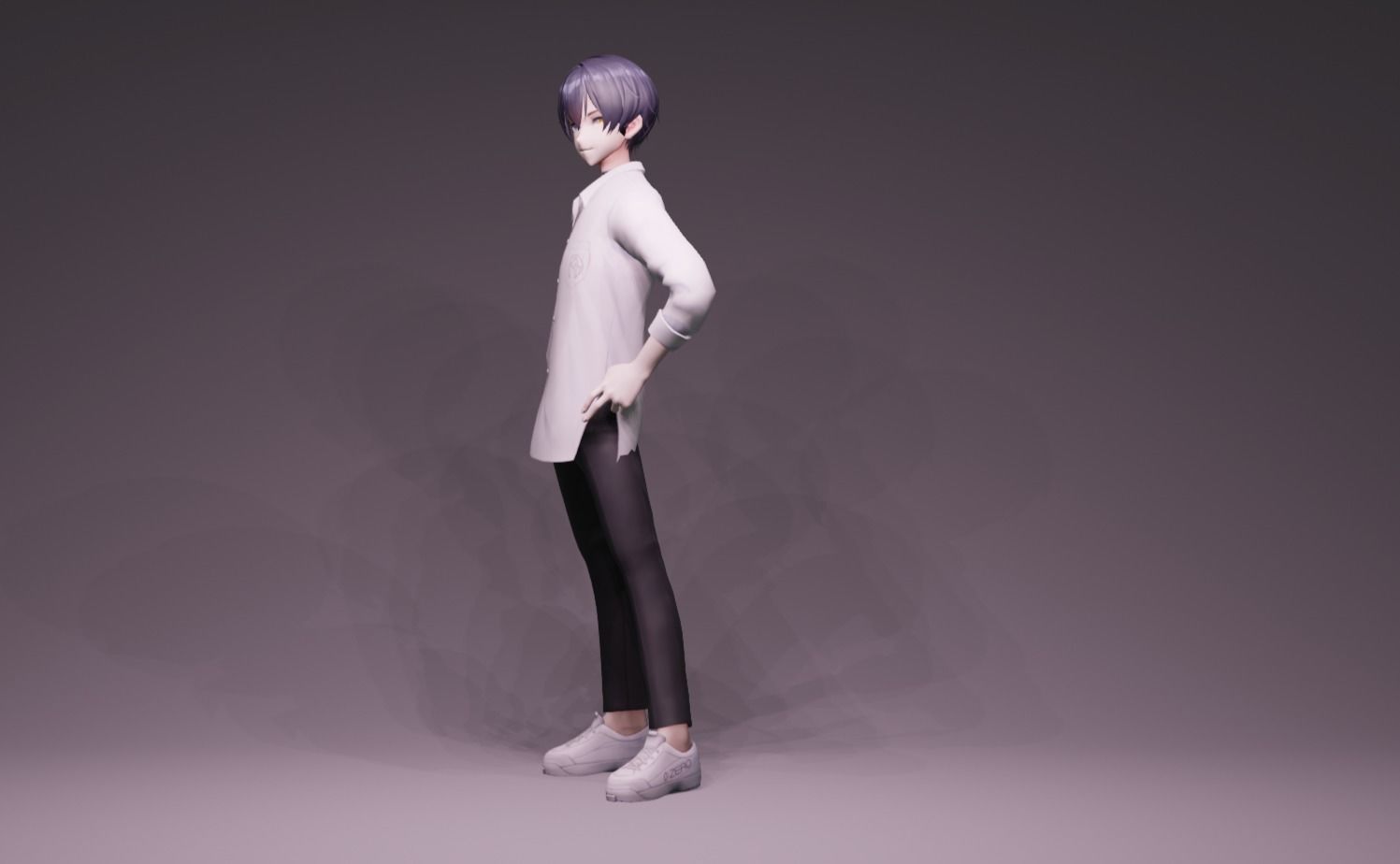 Anime Character - Unique 26 3D model_7